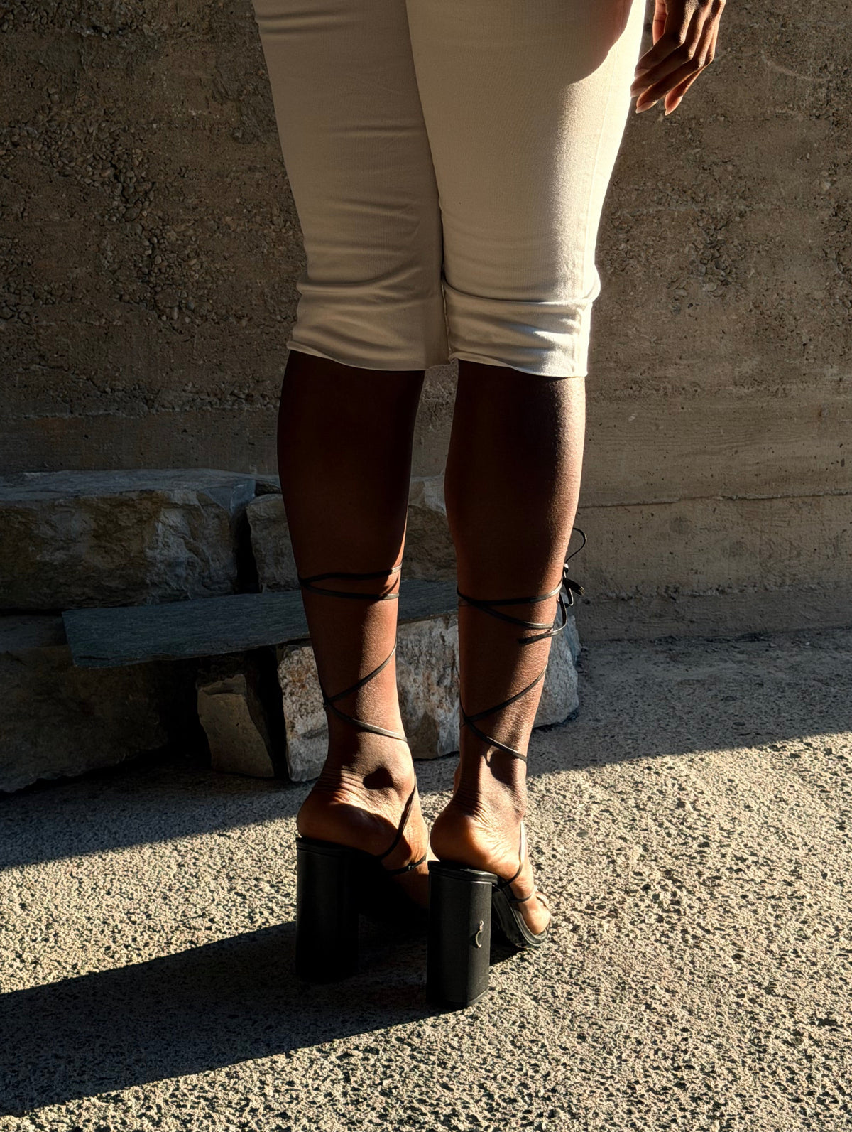 NOSTRASANTISSIMA LEATHER GLADIATOR SANDALS