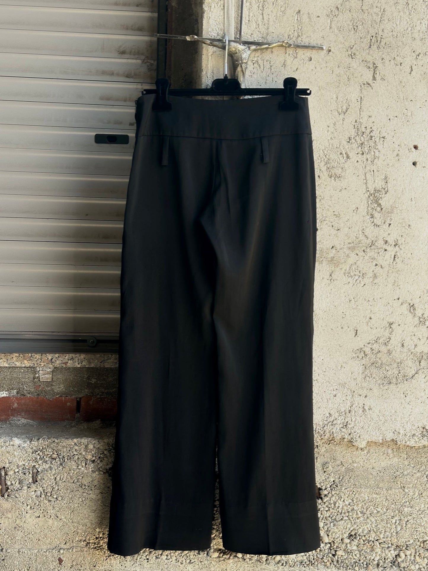 DOLCE & GABBANA LOW WAIST BLACK PANTS