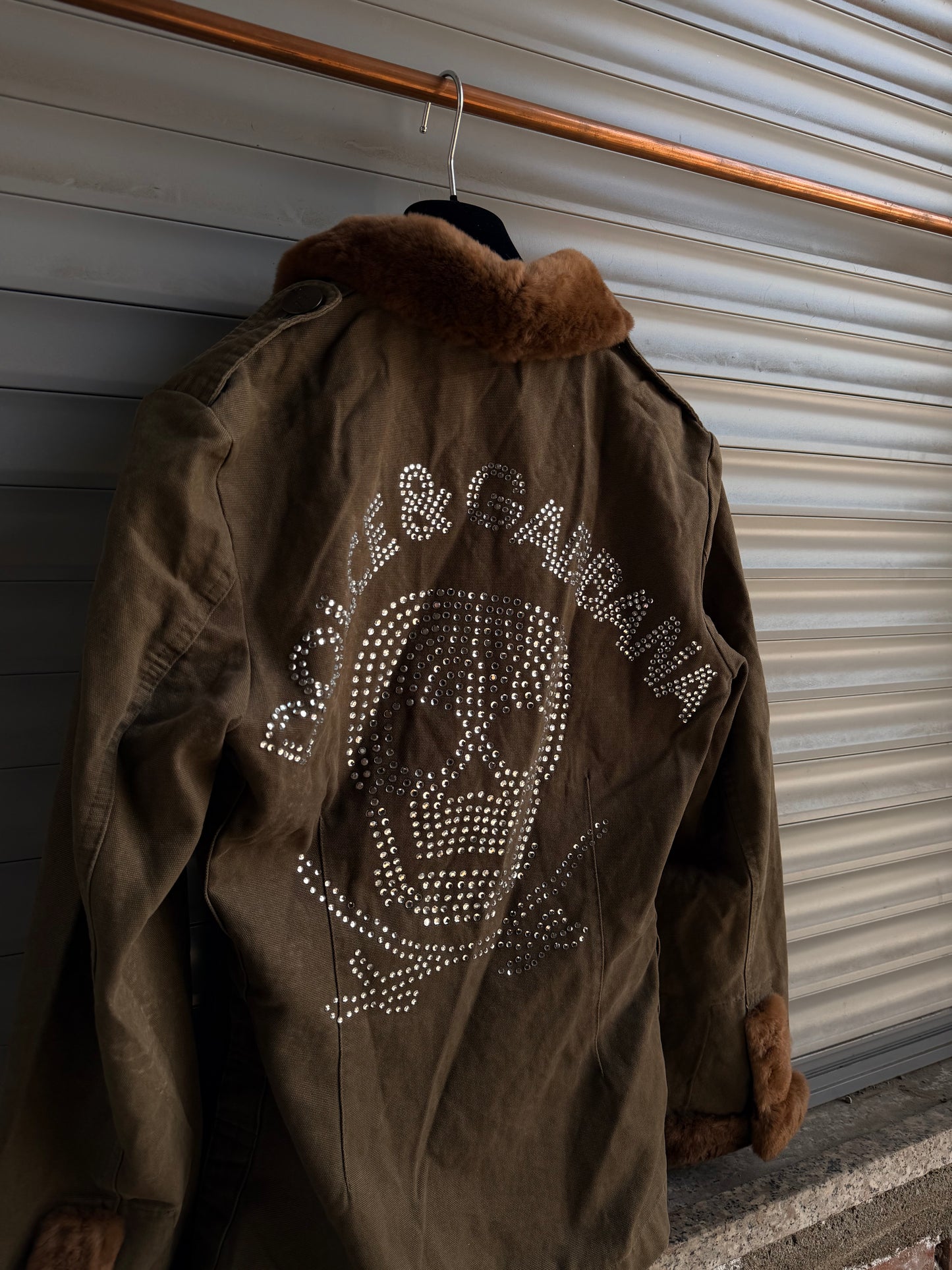 RHINESTONES FUR DOLCE & GABBANA JACKET