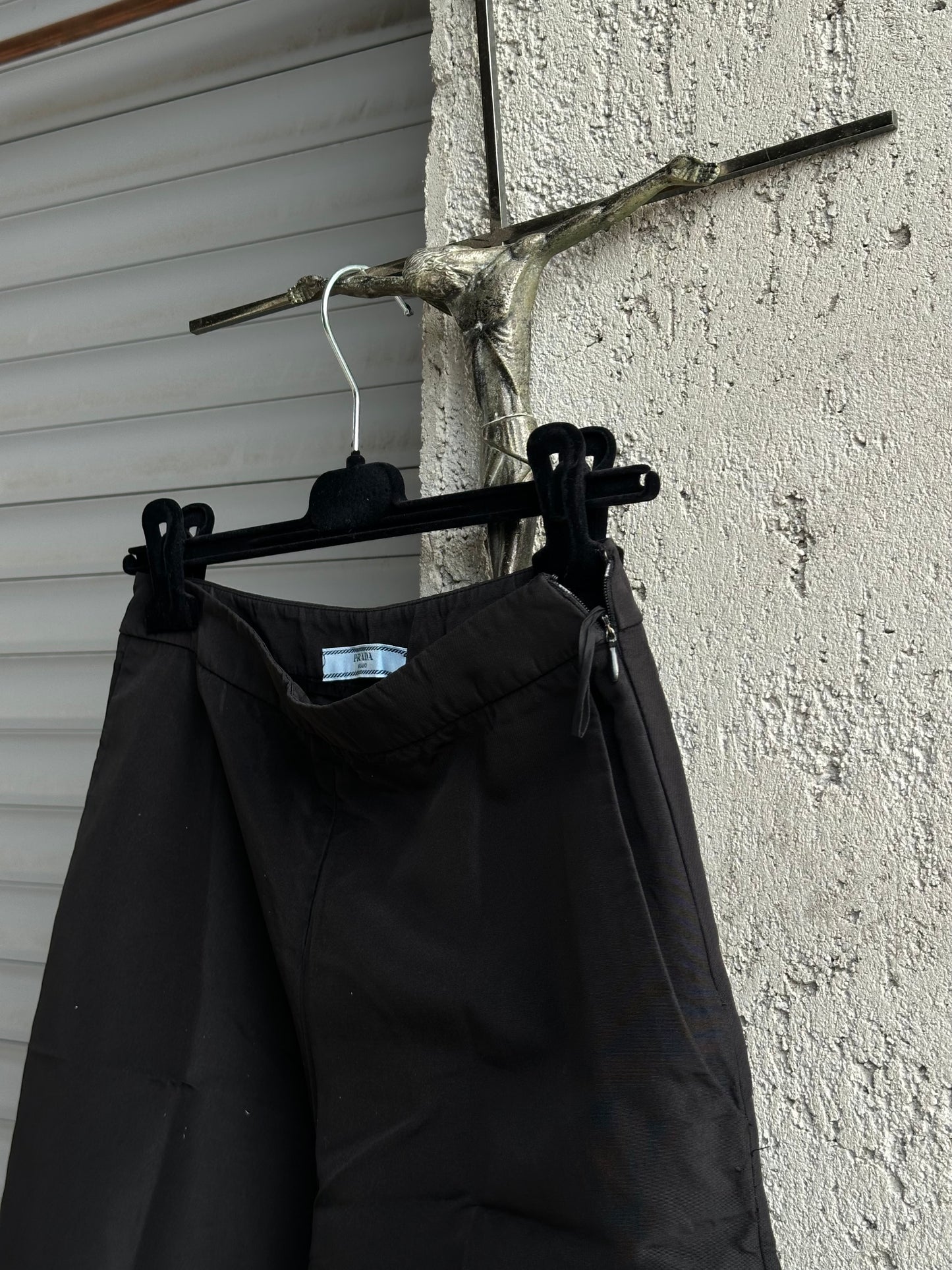 PRADA LOW WAIST BALOON NYLON JORTS