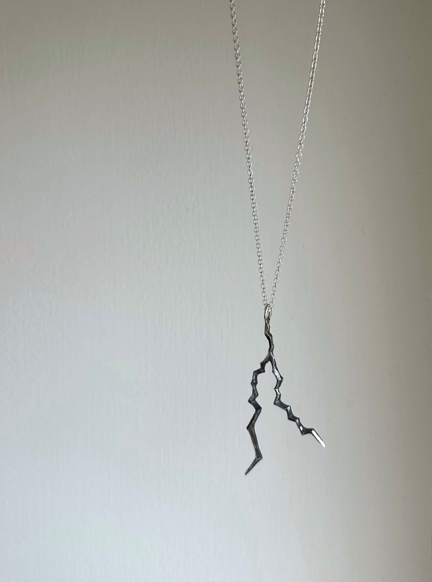 HAILV BIG LIGHTNING SILVER NECKLACE