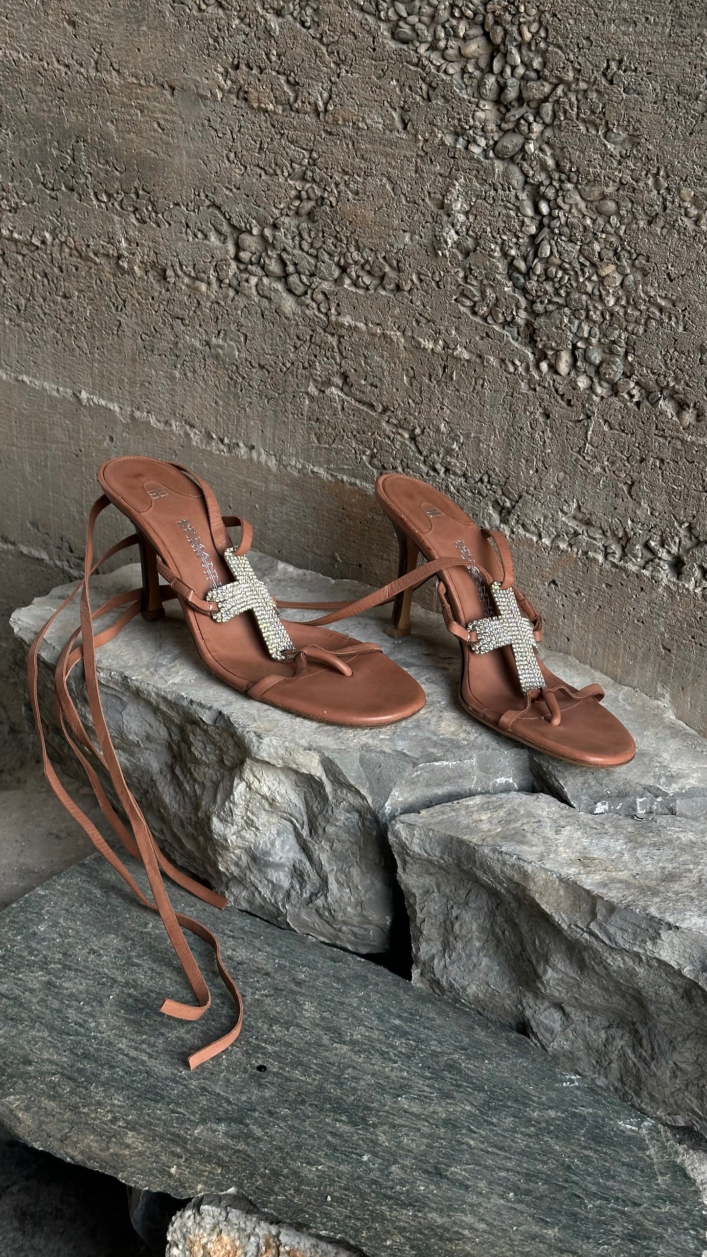 ERMANNO SCERVINO CROSS SANDALS