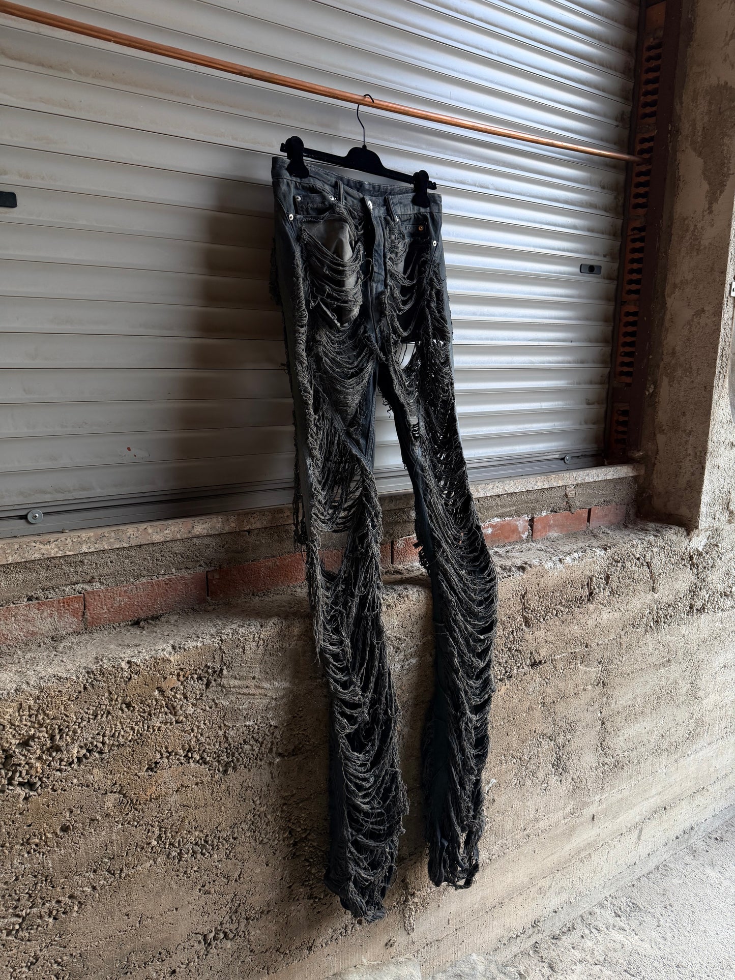 RICK OWENS DISTRESSED BOLAN BOOTCUT