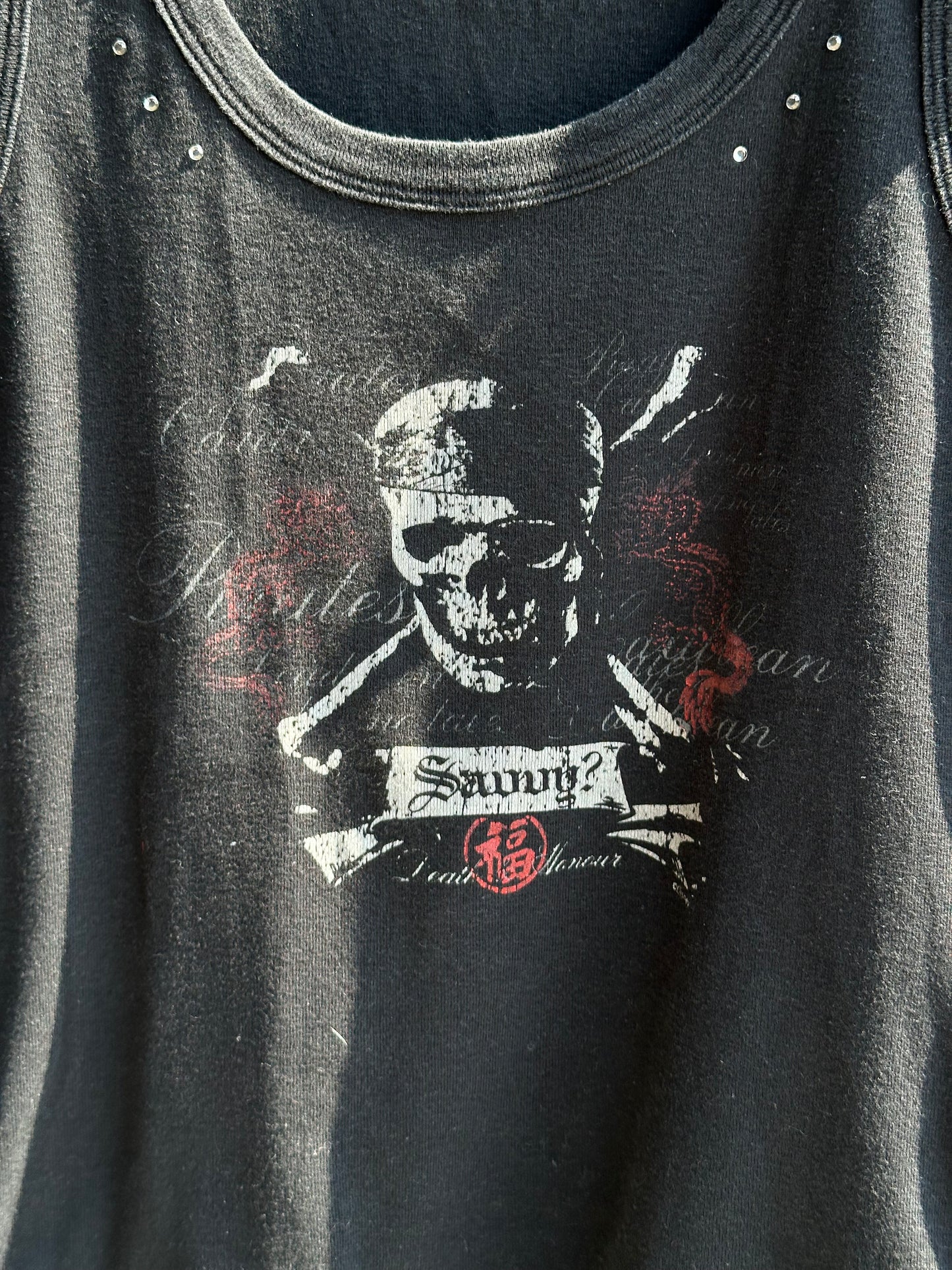 PIRATES OF THE CARIBBEAN BLACK TANK TOP