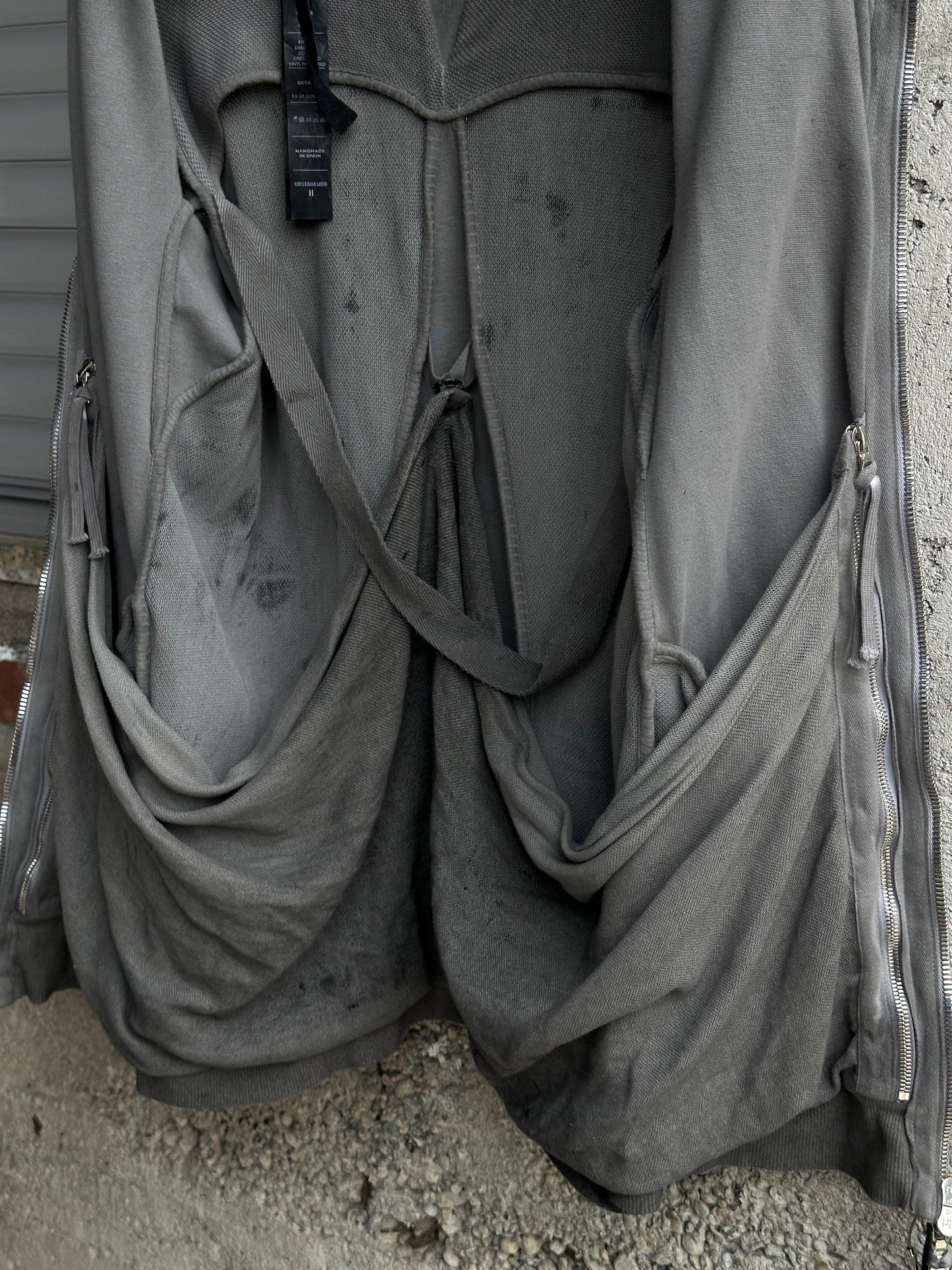 BORIS BIDJAN SABERI CAMO ASYMMETRIC JACKET