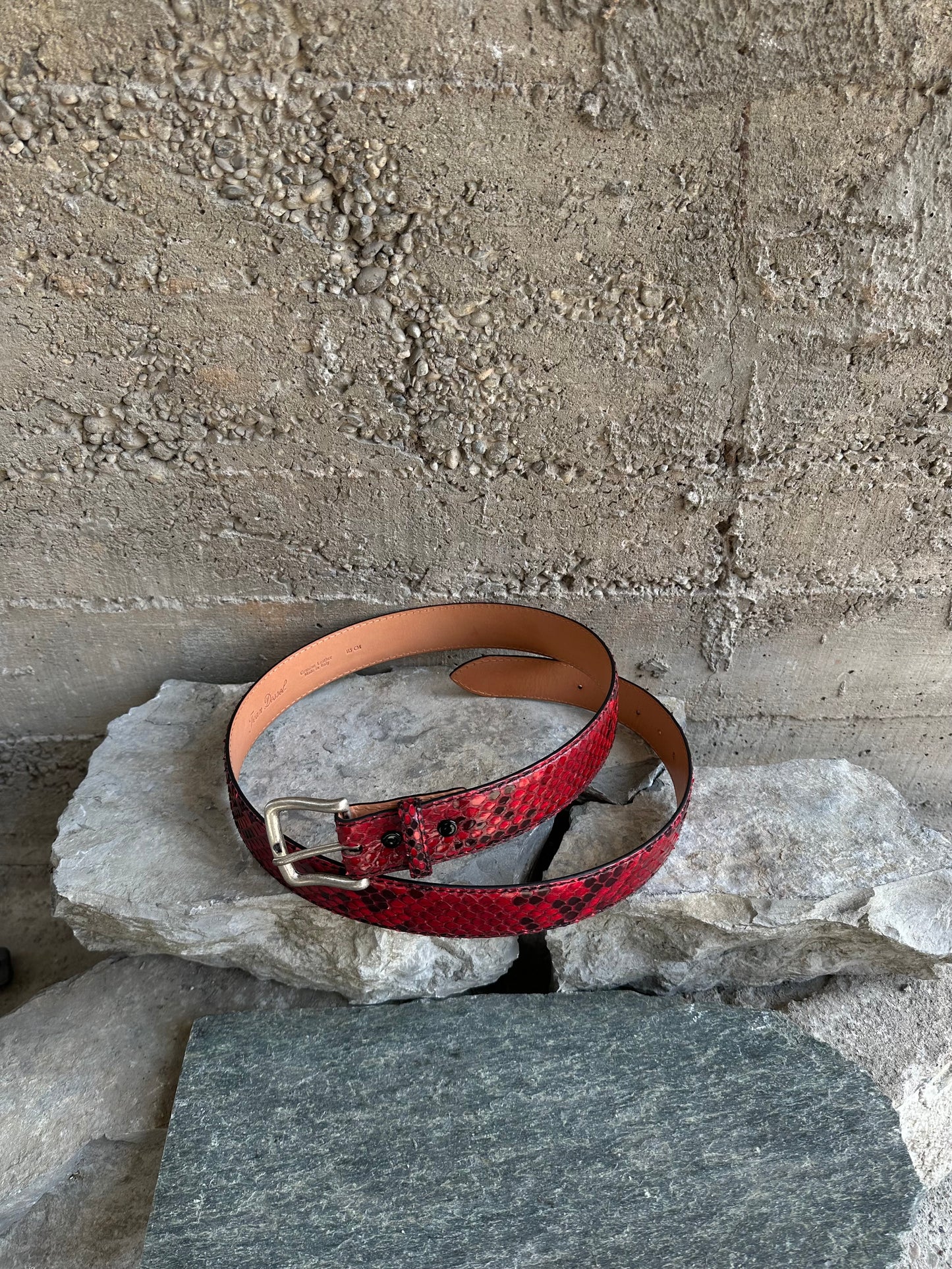 RED PYTHON BELT