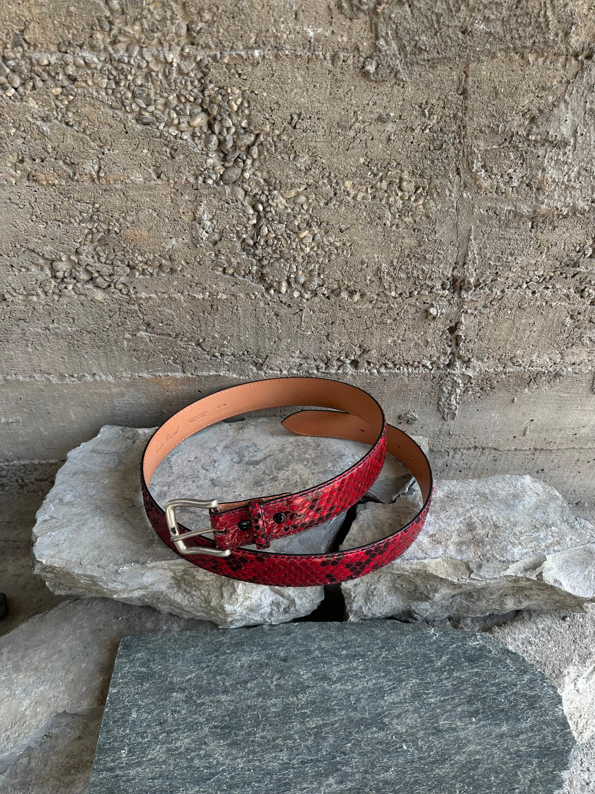 RED PYTHON BELT