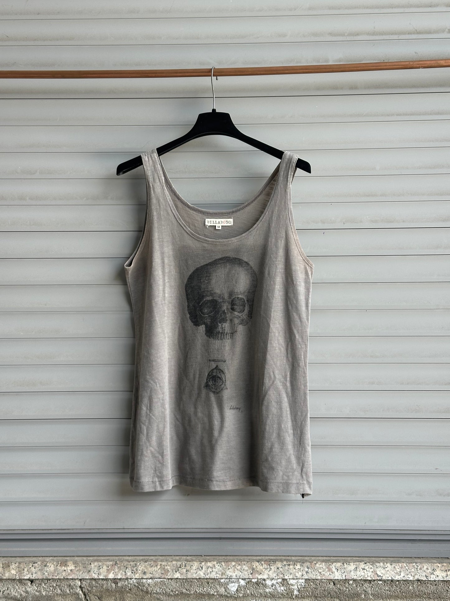 SKULL GREY TANK TOP