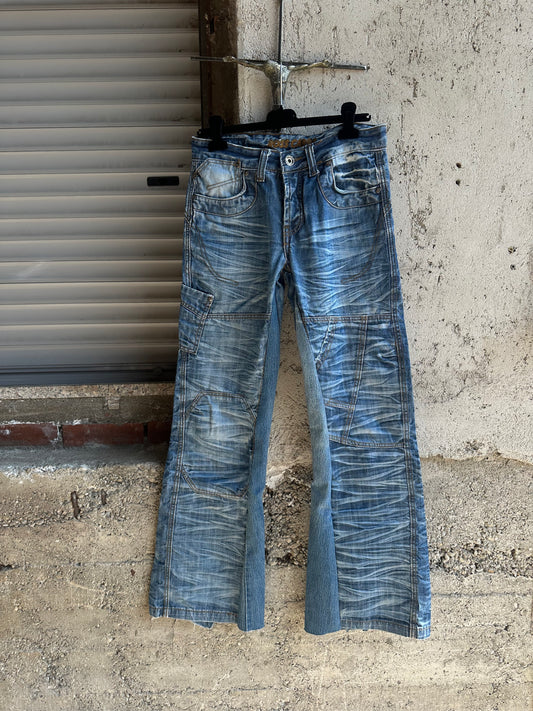 FLARED DENIM PANTS