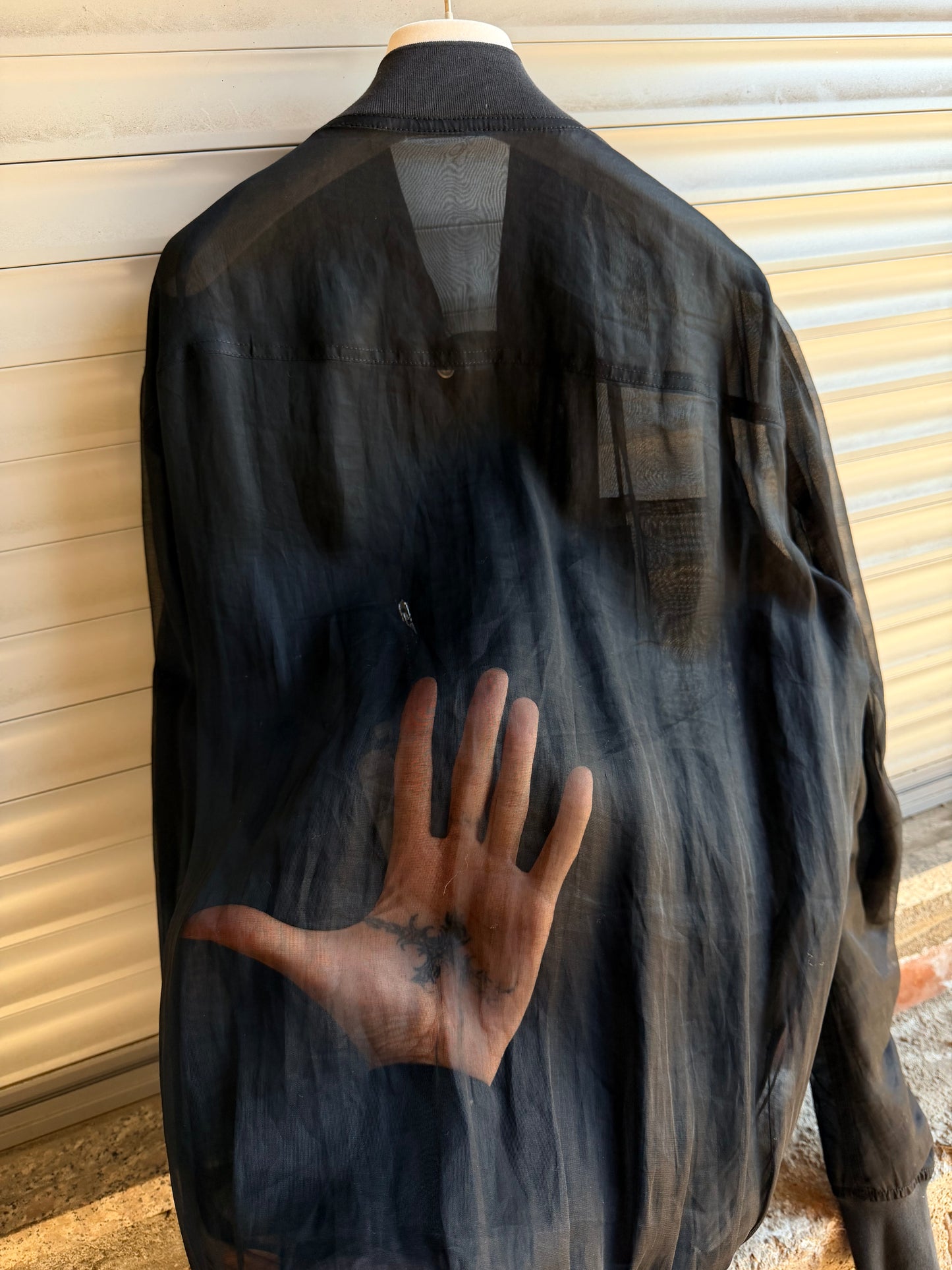 RICK OWENS TRANSPARENT BOMBER