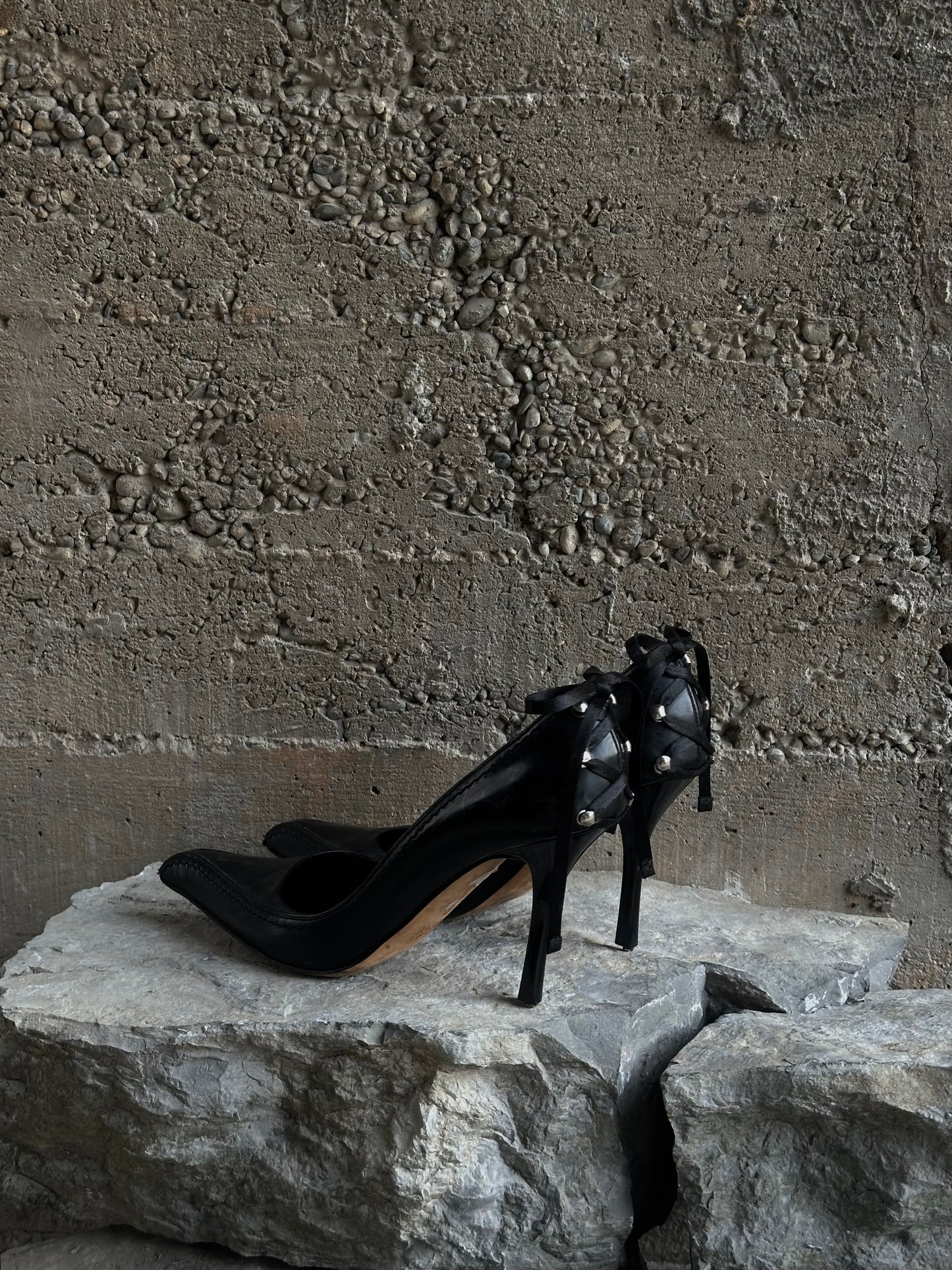 GIUSEPPE ZANOTTI LEATHER PUMPS DÉCOLLETÉ