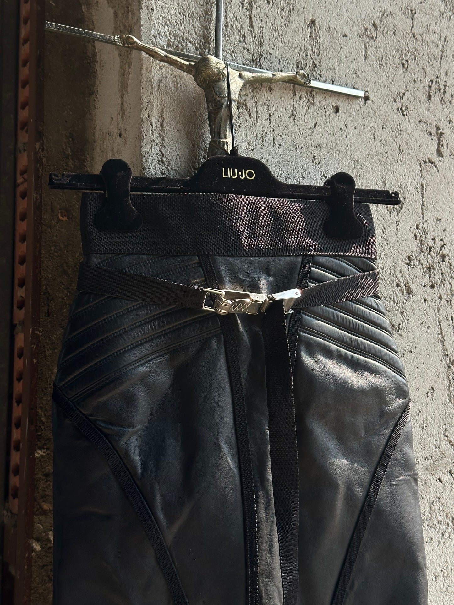 DSQUARED2 LEATHER MOTOR SHIRT