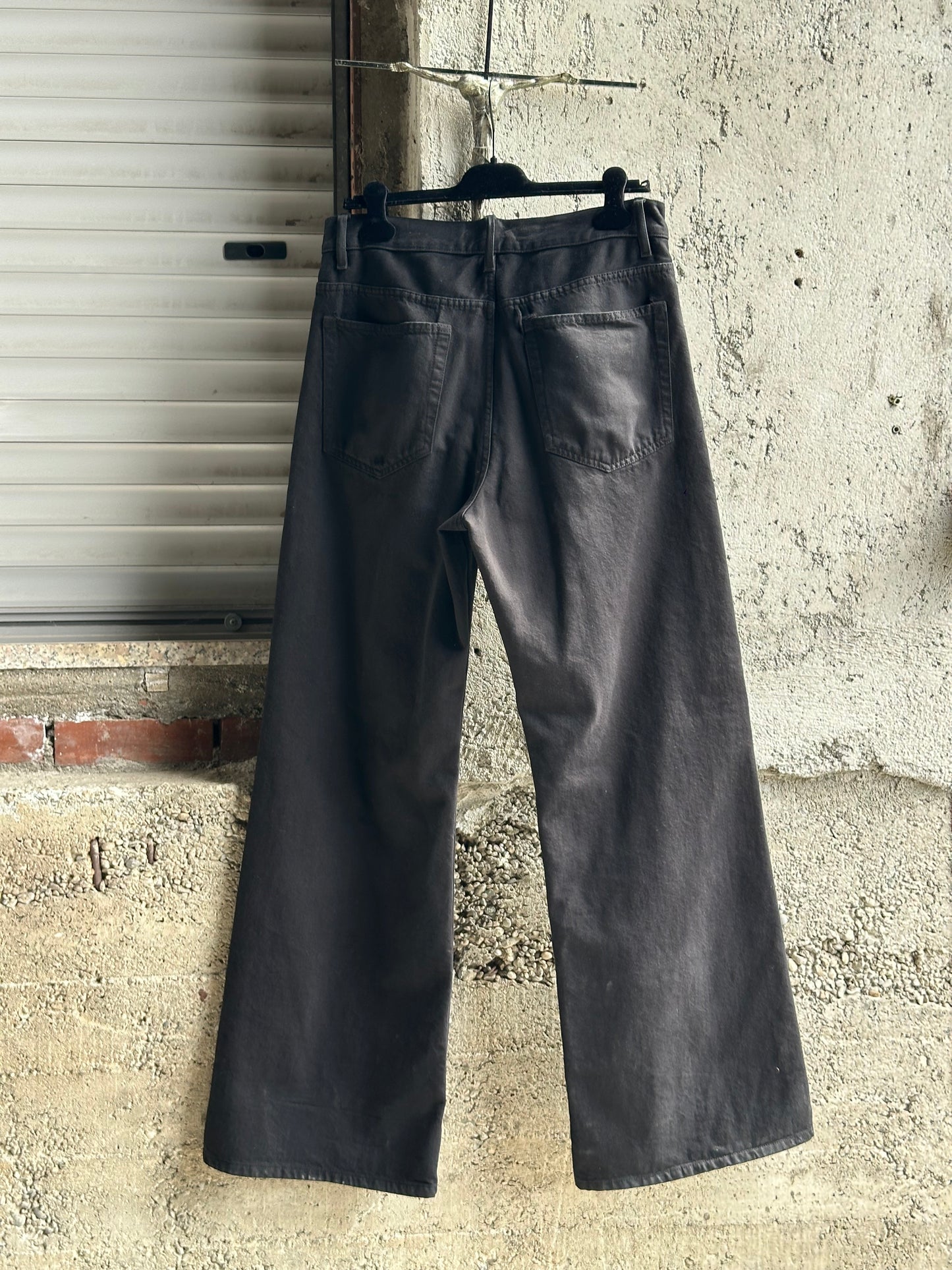 ANN DEMEULEMEESTER BLACK BAGGY PANTS