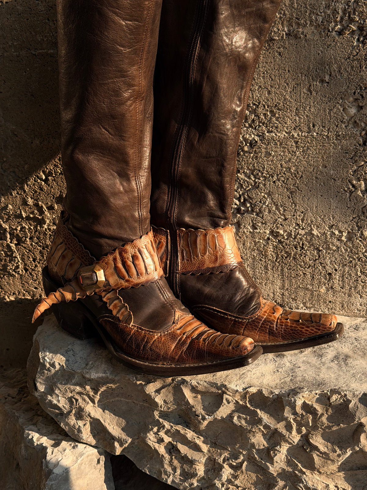 SNAKESKIN TEXAN BOOTS