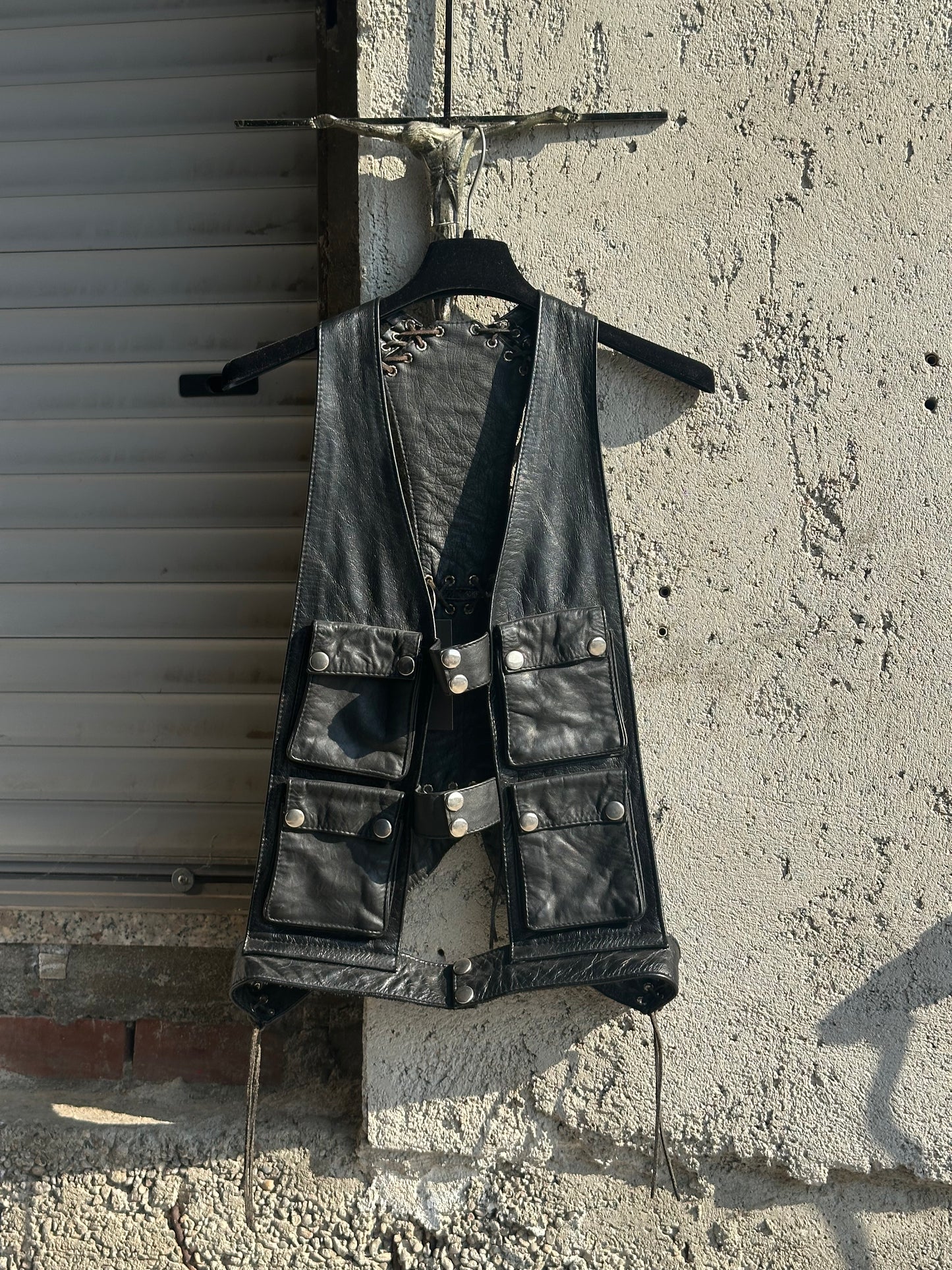 LEATHER VEST