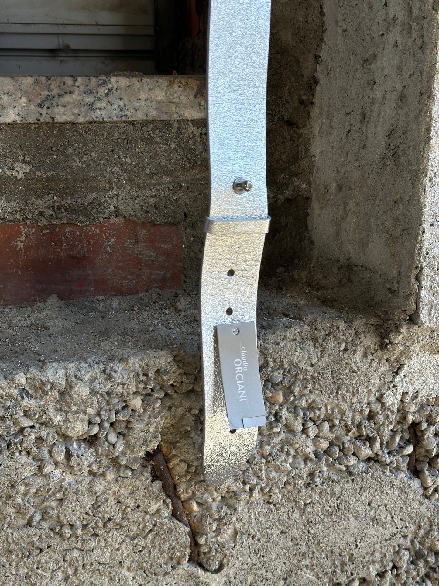 ORCIANI SILVER CHAIN BELT