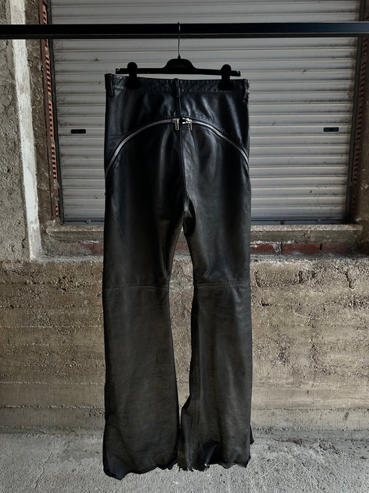 RICK OWENS LEATHER BOLAN