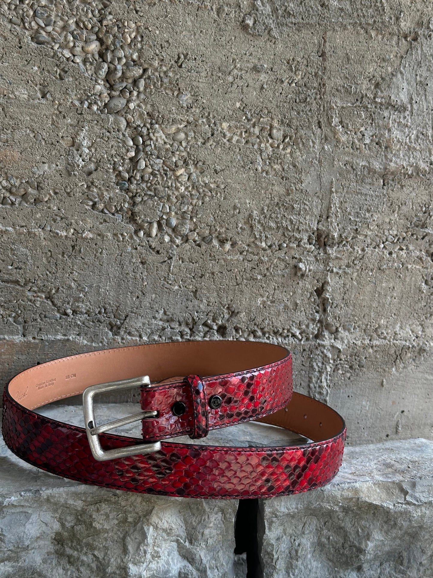 RED PYTHON BELT