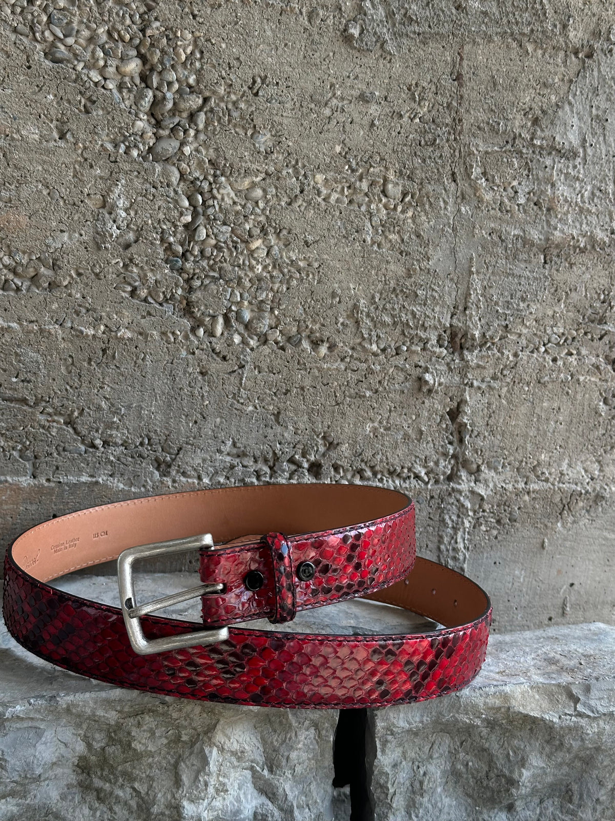 RED PYTHON BELT