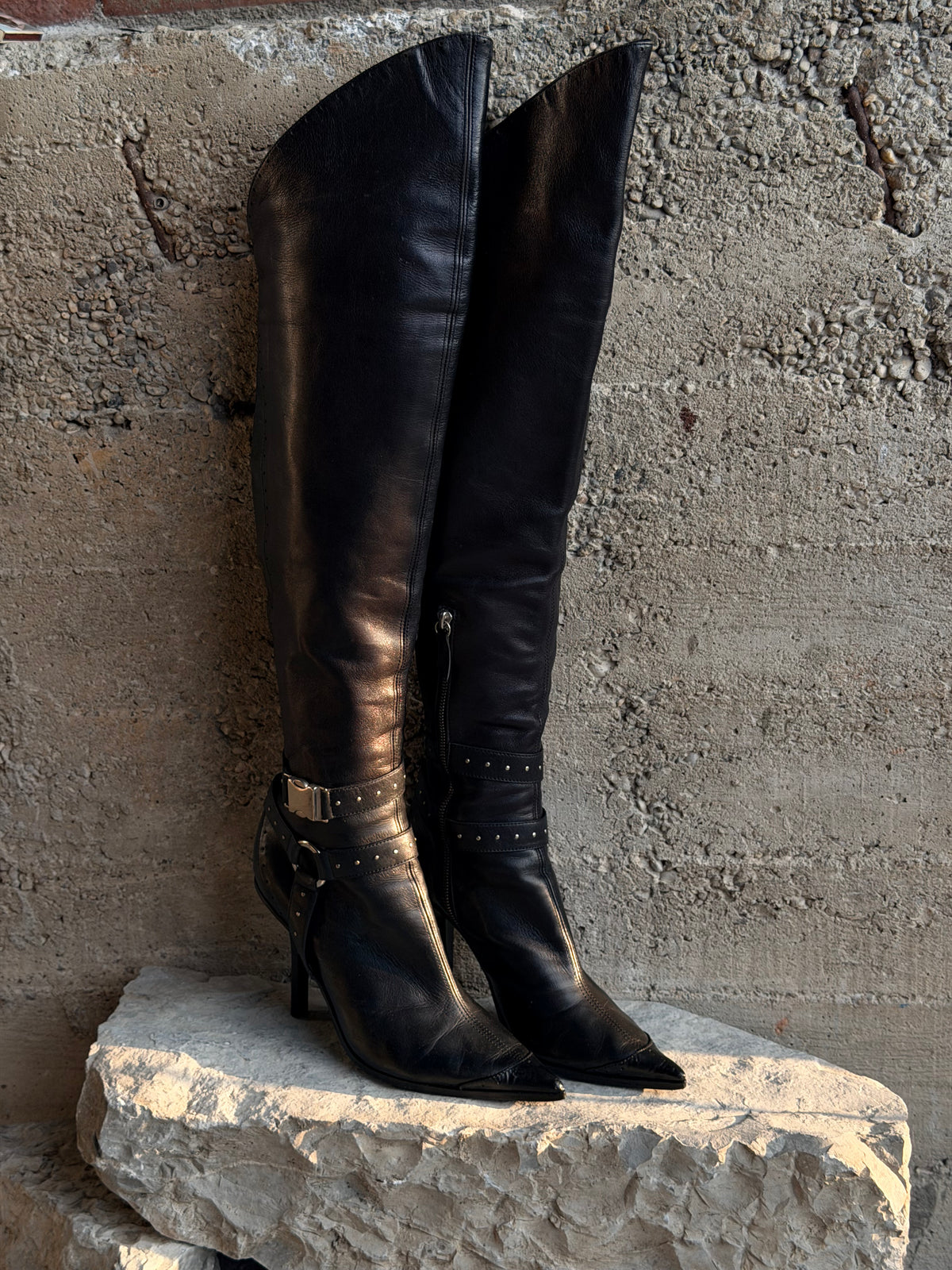 CASADEI MOTOR OVERKNEE BOOTS