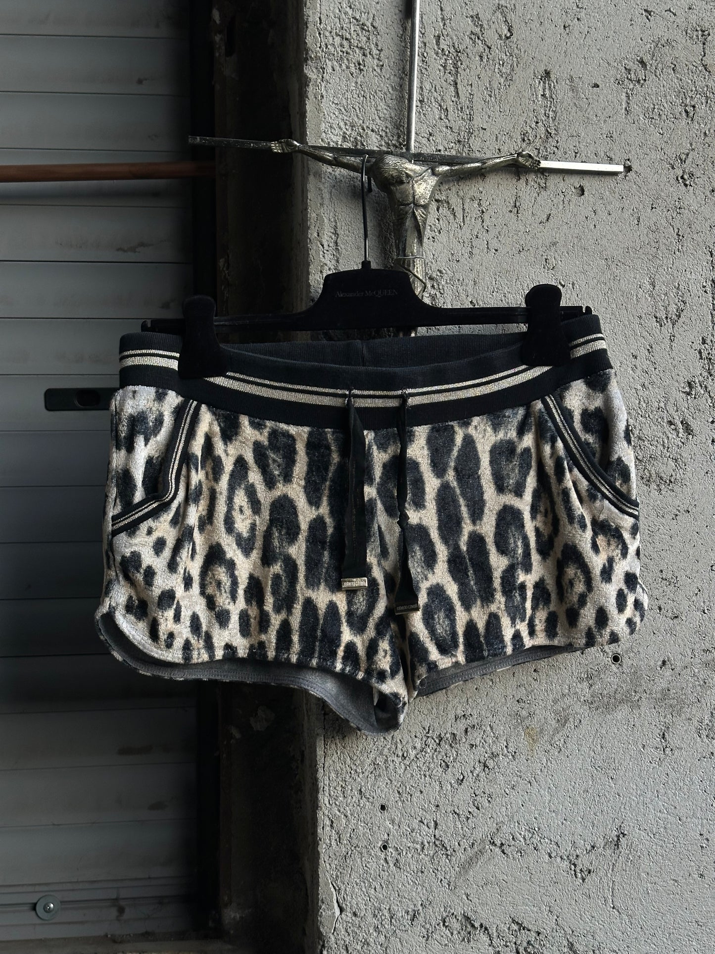 ROBERTO CAVALLI LEOPARD MINI SHORTS