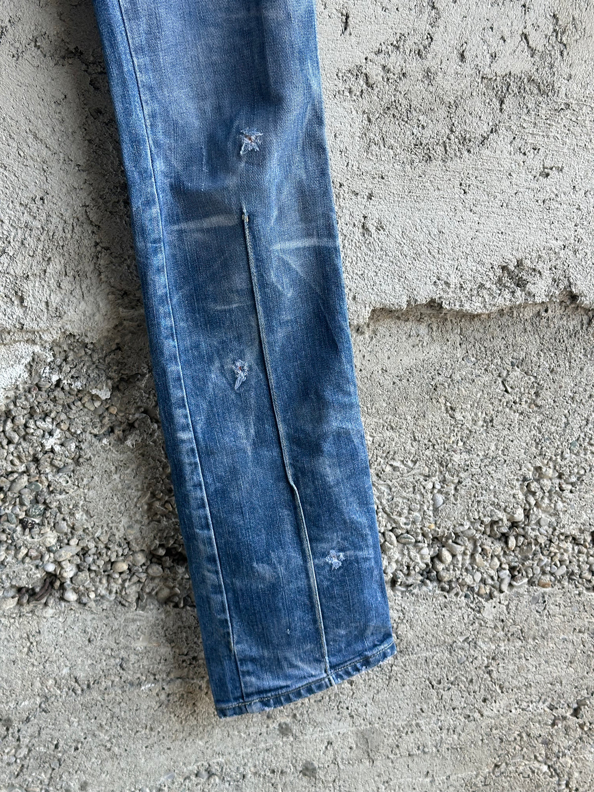 DIESEL DISTRESSED WASHED DENIM