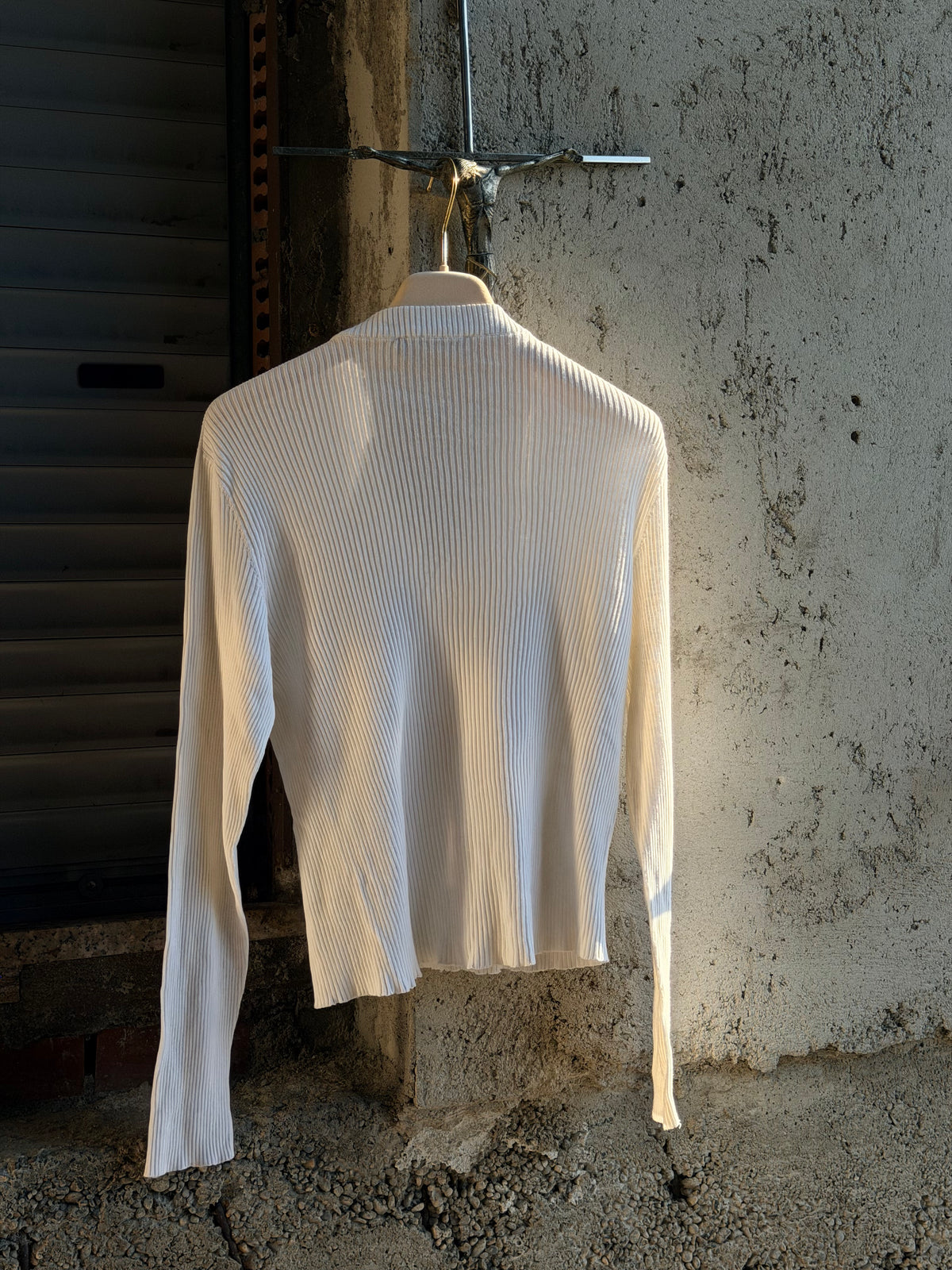 DOLCE & GABBANA BUTTON V-NECK SWEATER