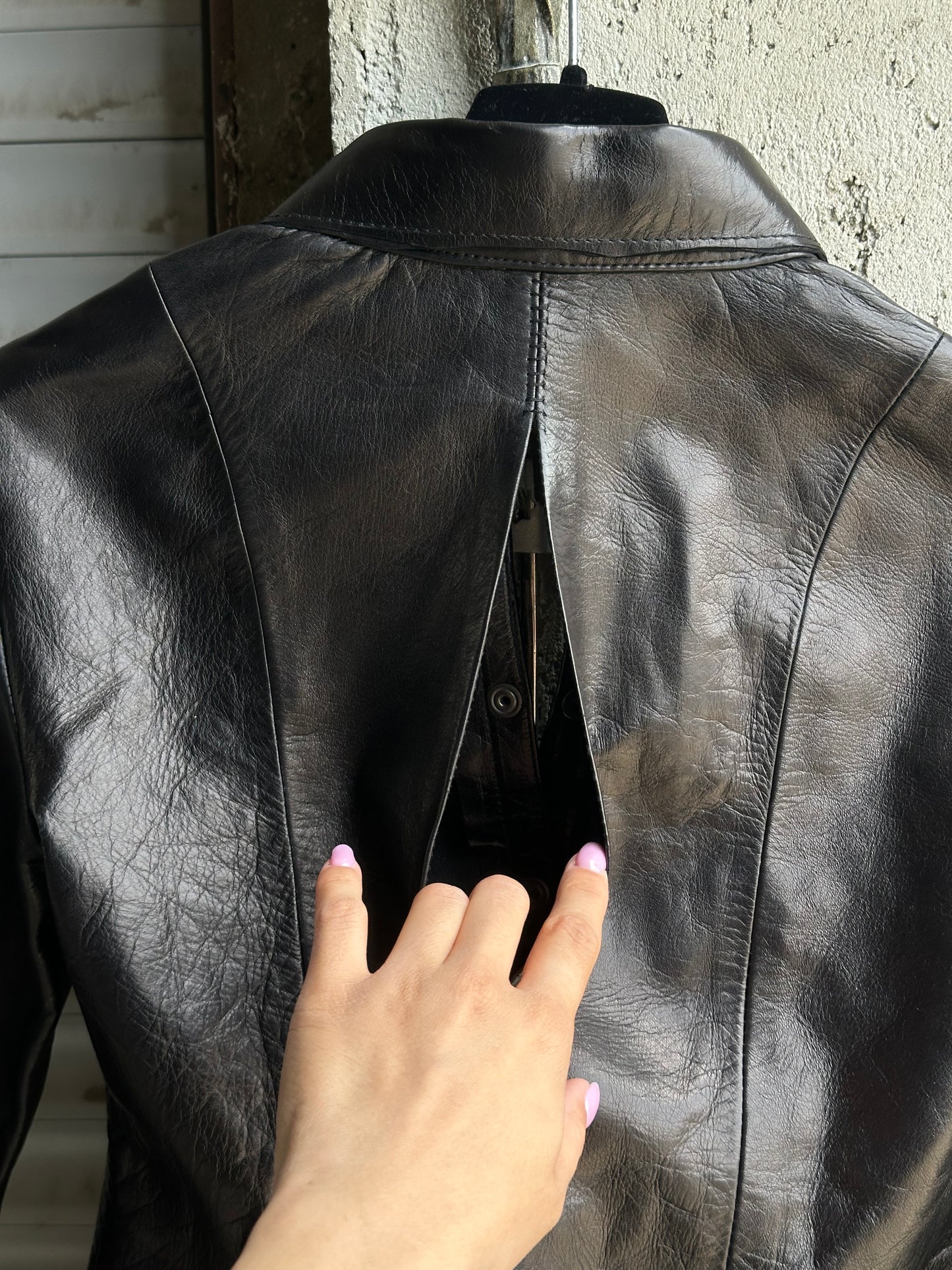 ALEKSANDER CECCO OBLIVION LAMBSKIN LEATHER SHIRT