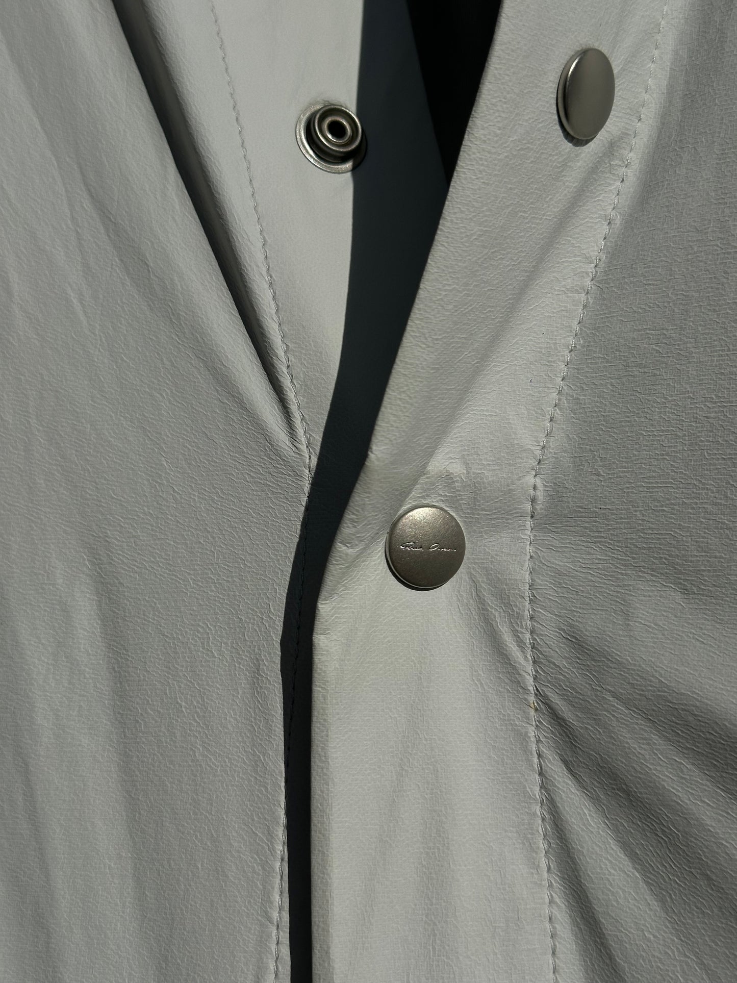 RICK OWENS TECUATL S/S 20 WHITE SHIRT