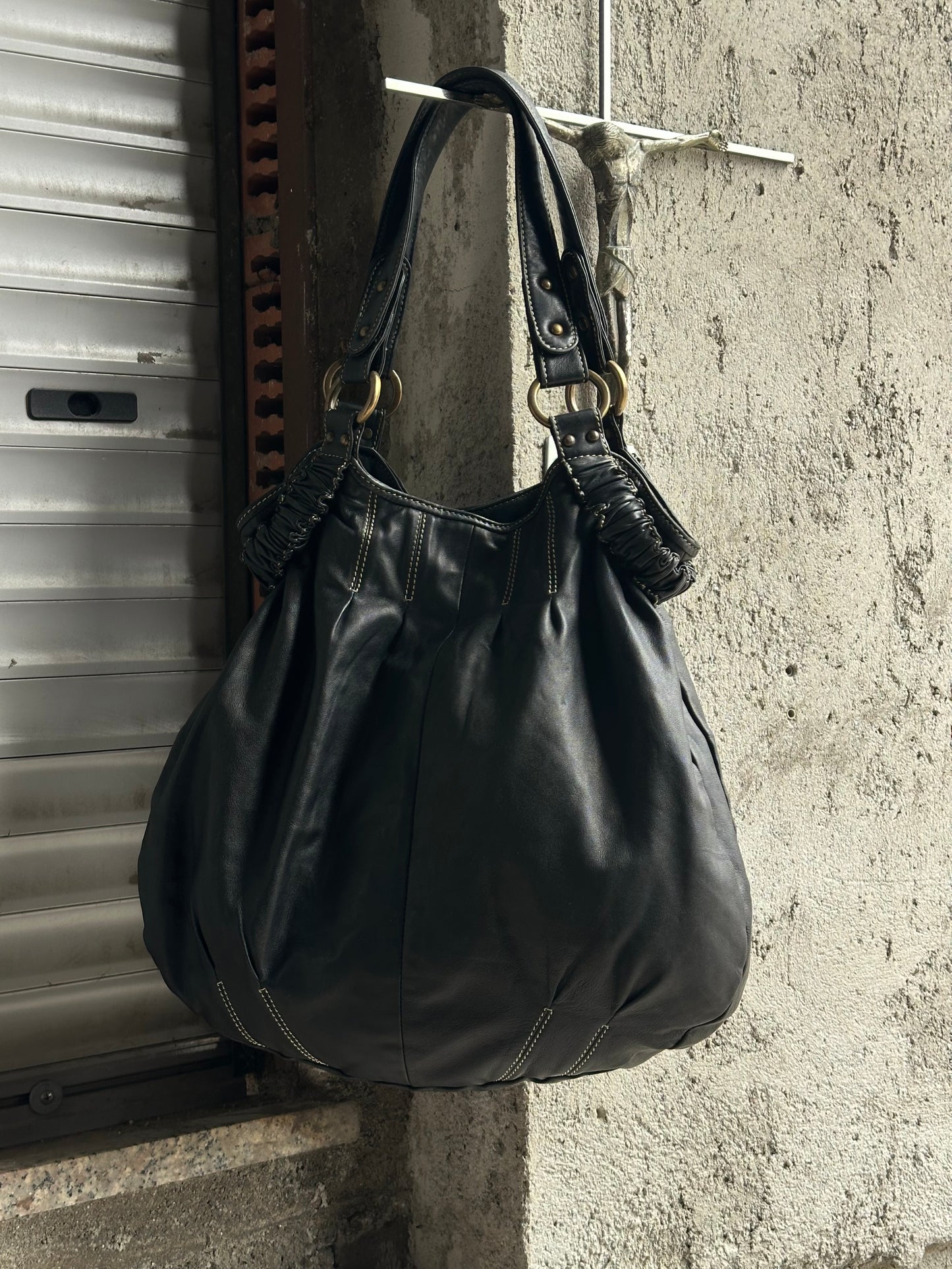 MAX & CO LAMB LEATHER TOTE BAG