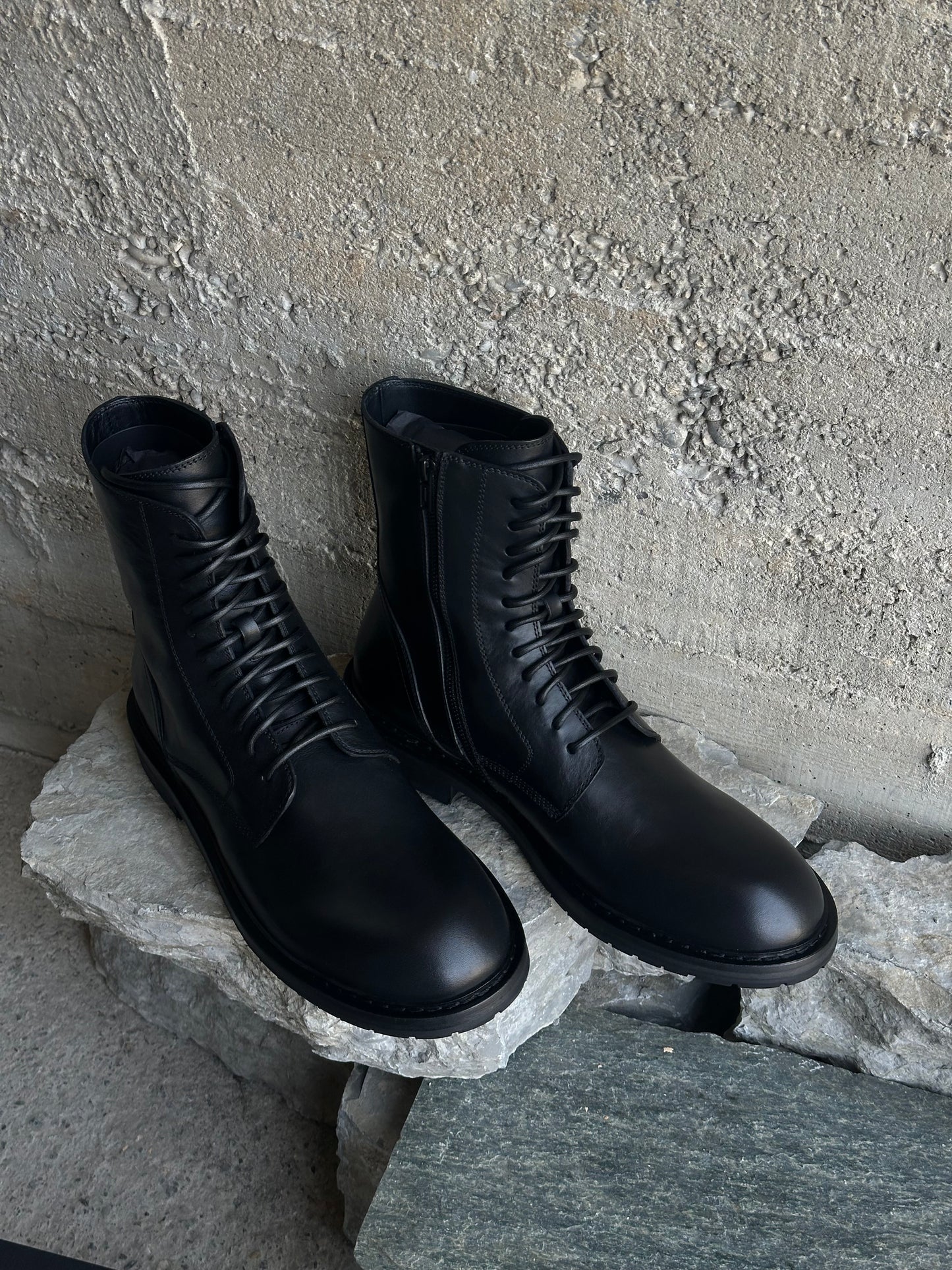 ANN DEMEULEMEESTER LEATHER BOOTS
