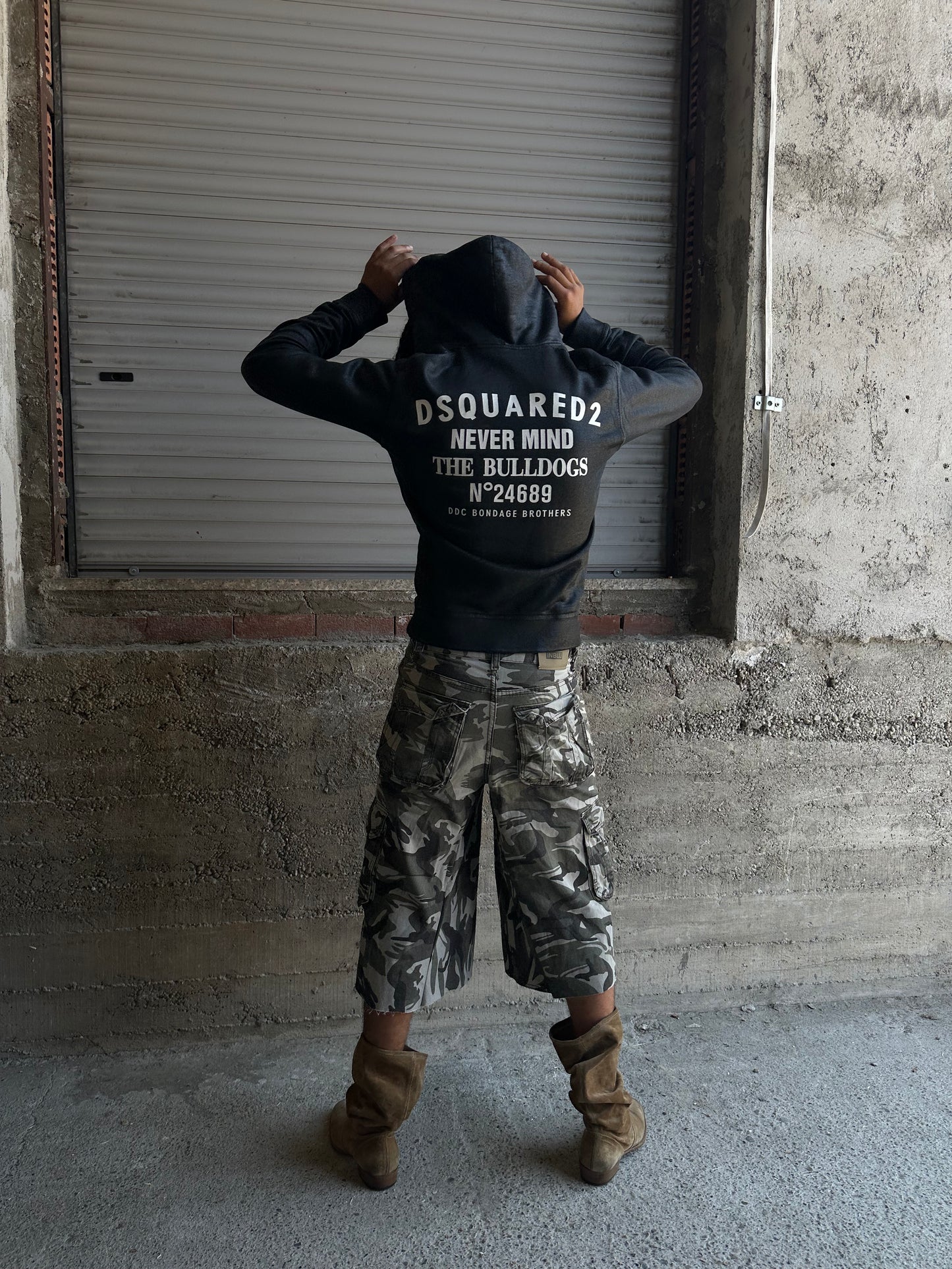 DSQUARED2 WAXED HOODIE