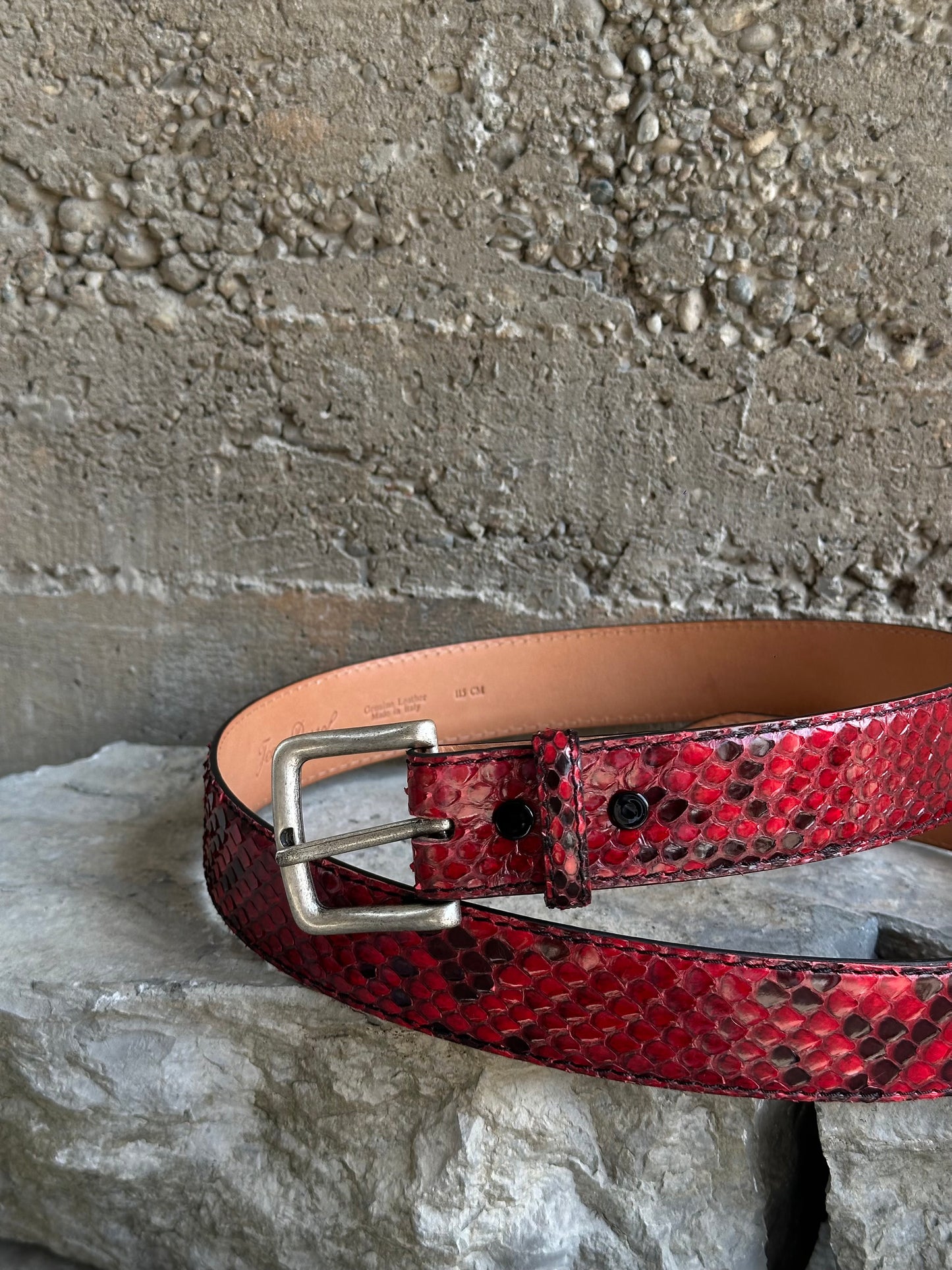 RED PYTHON BELT