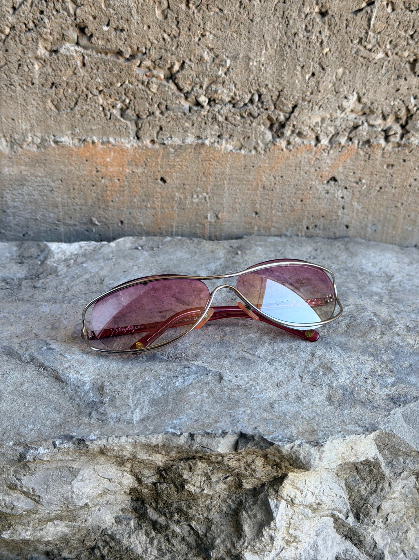 CHANEL EARLY 2000’ RUNWAY PINK SUNGLASSES