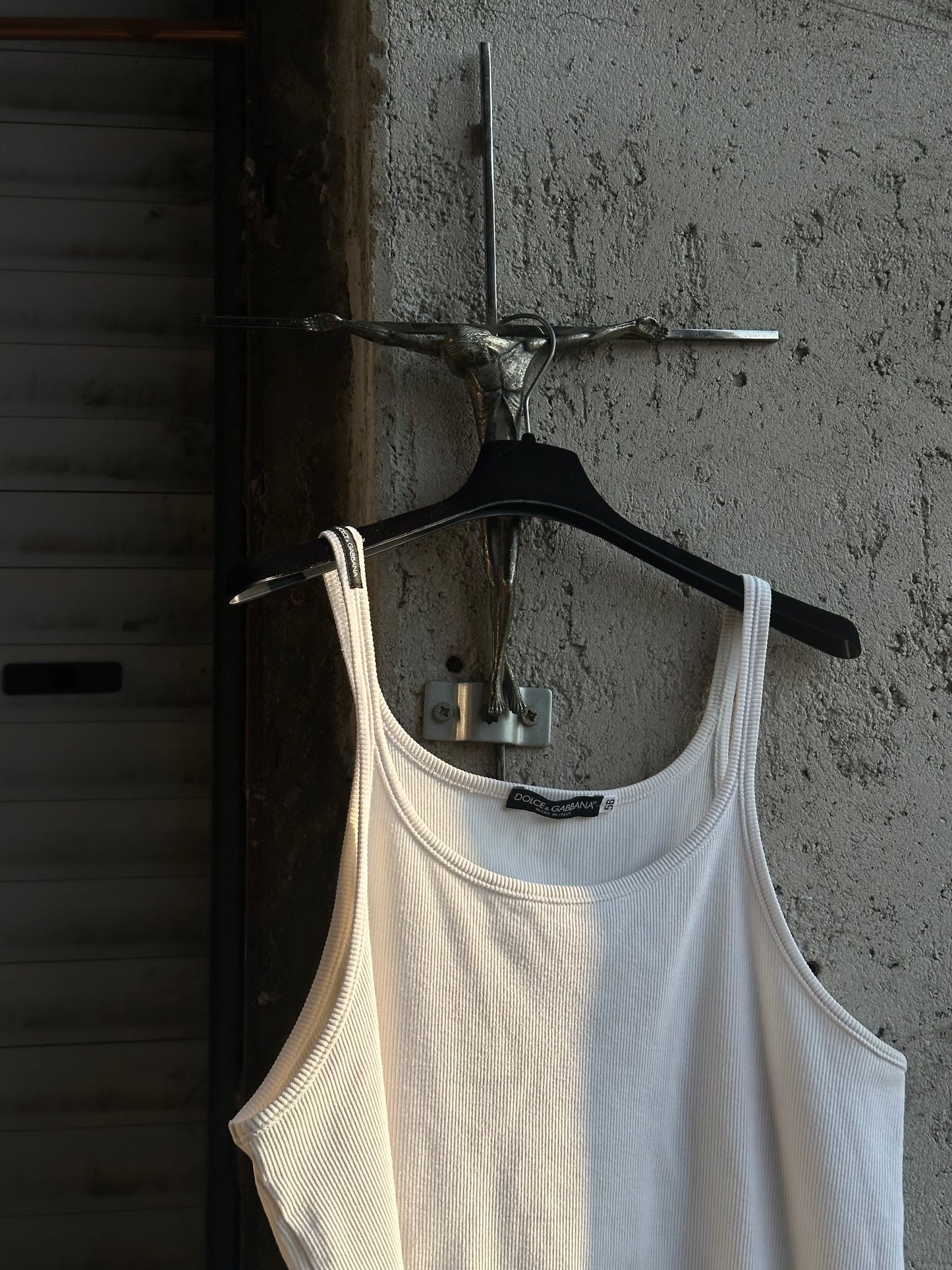 DOLCE & GABBANA WHITE TANK TOP