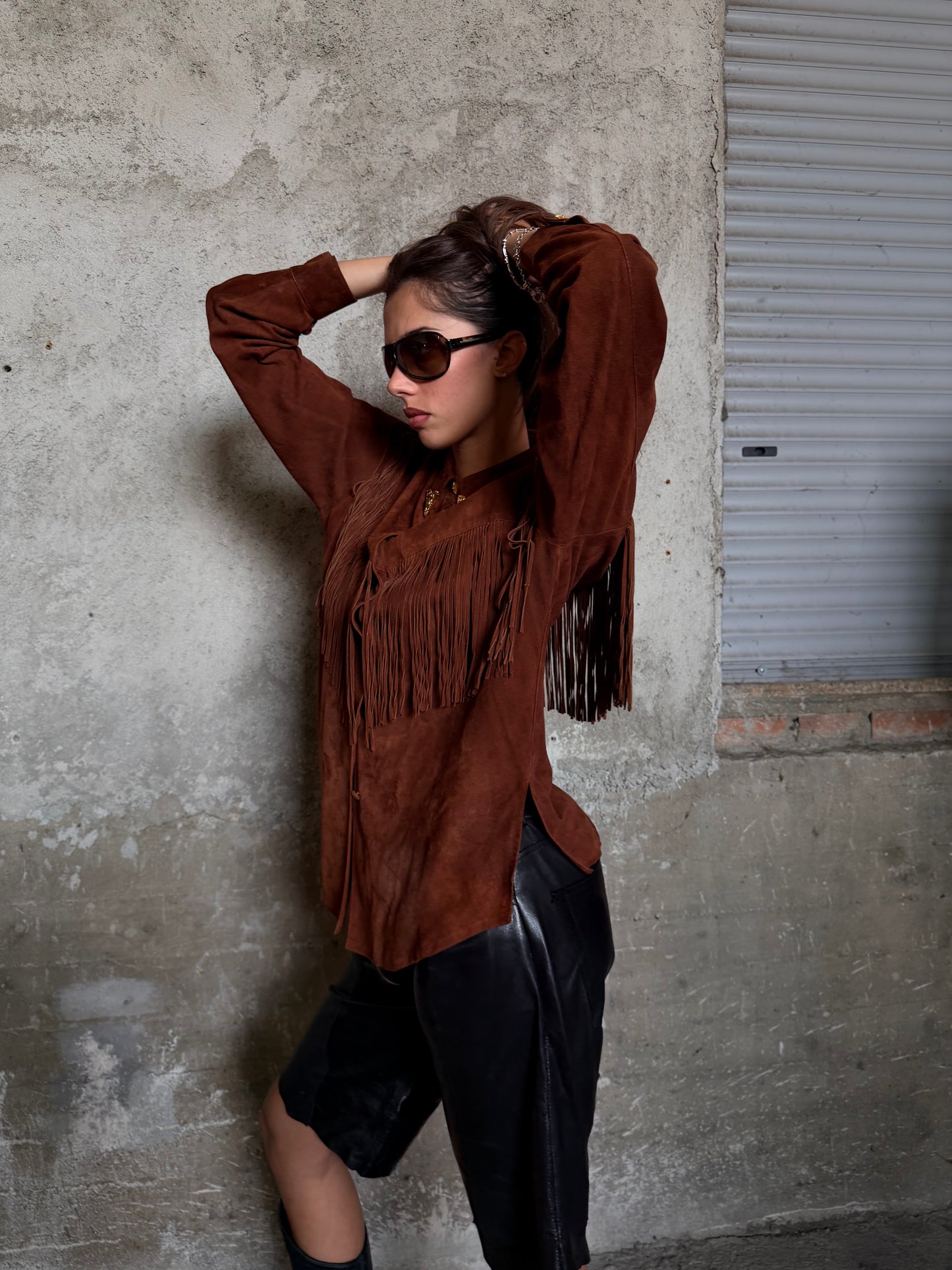 ROBERTO CAVALLI COWGIRL SUEDE SHIRT