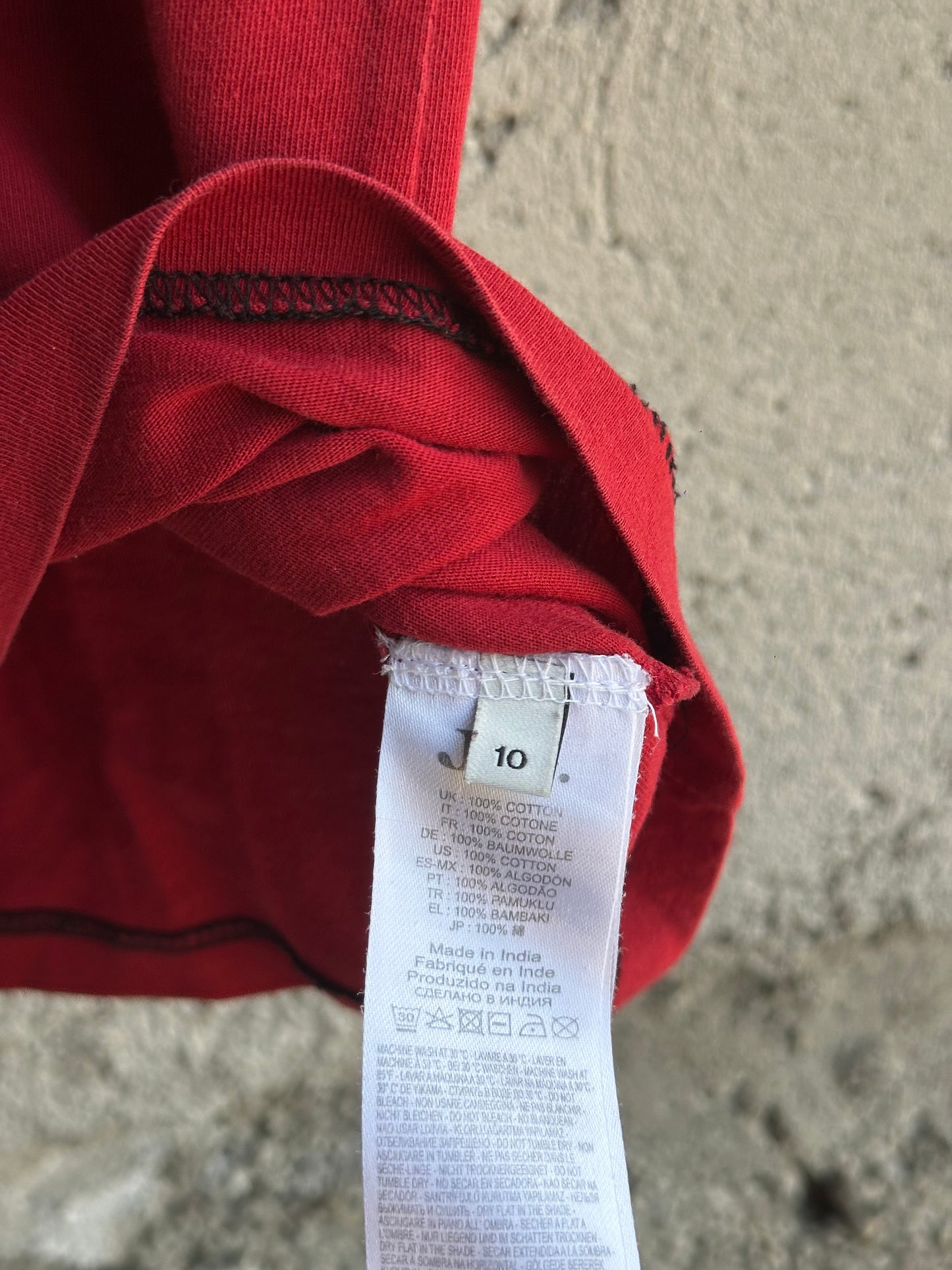 JOHN GALLIANO RED T-SHIRT