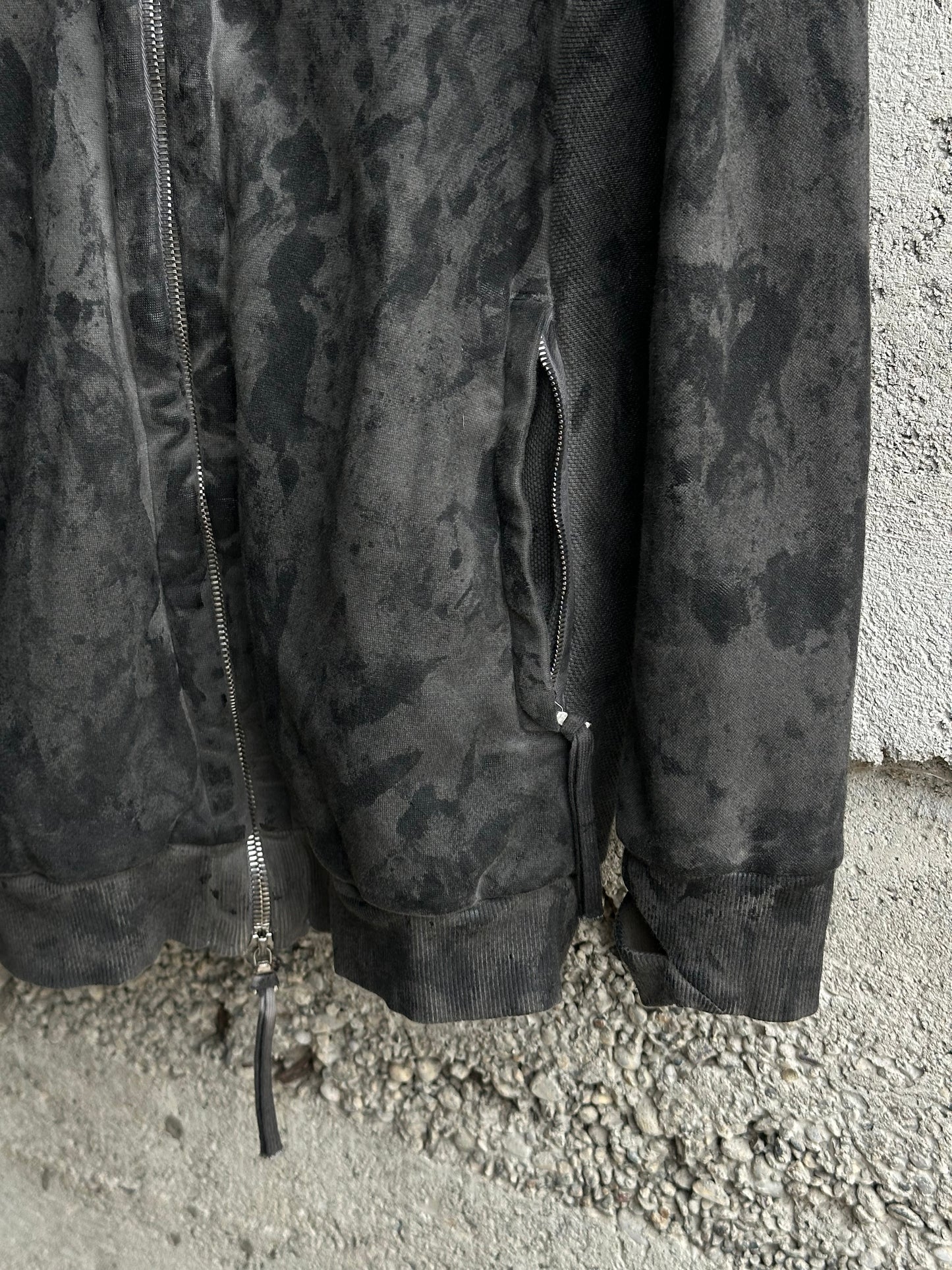 BORIS BIDJAN SABERI CAMO ASYMMETRIC JACKET