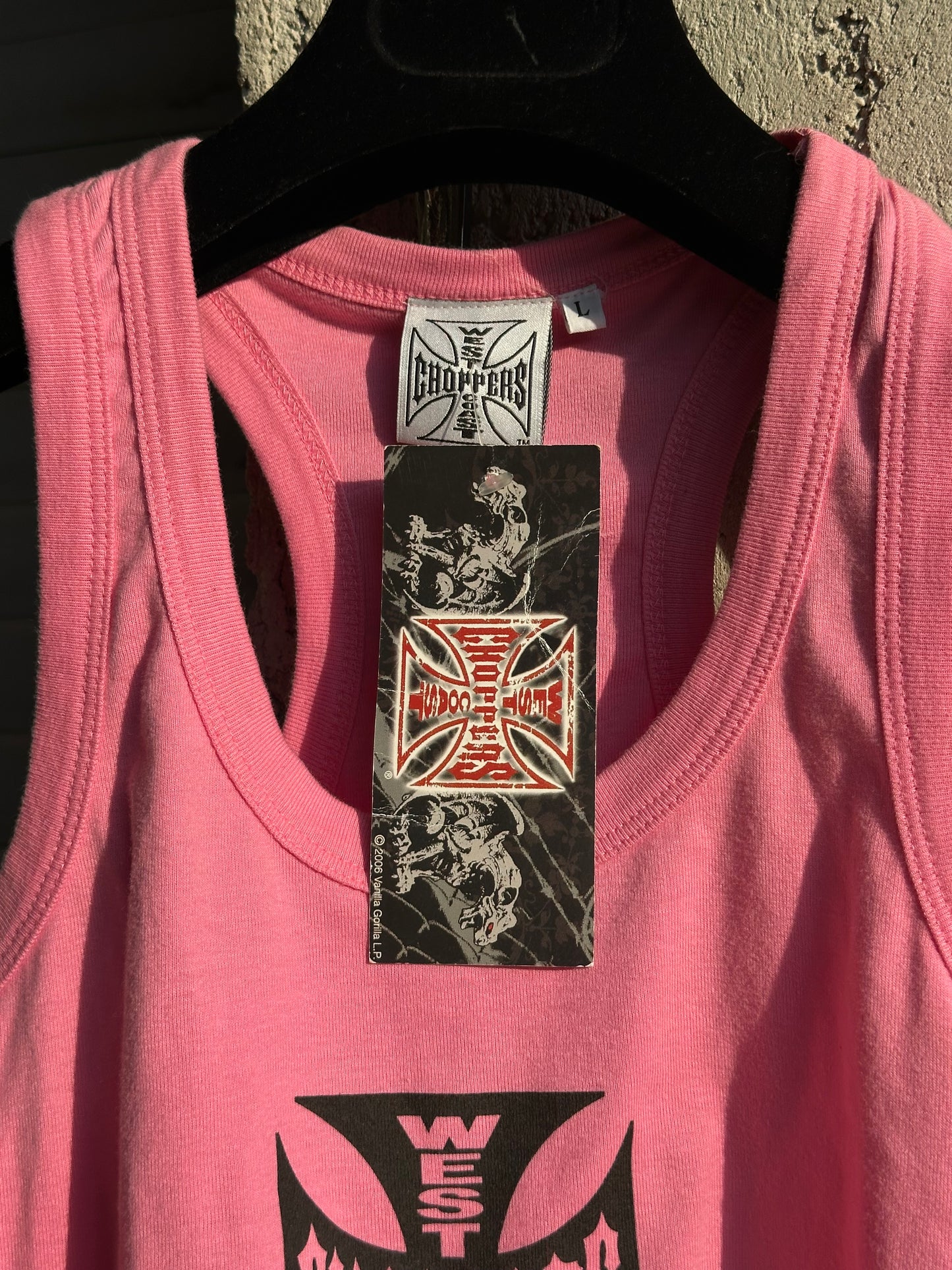 WEST COAST CHOPPERS PINK TANK TOP