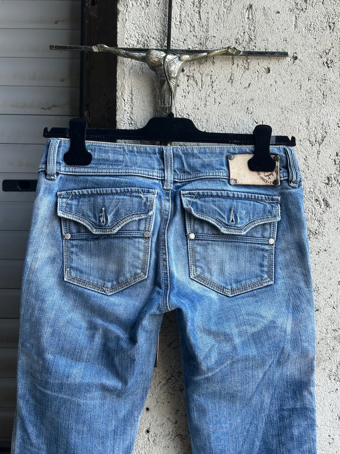 DIESEL DISTRESSED WASHED DENIM