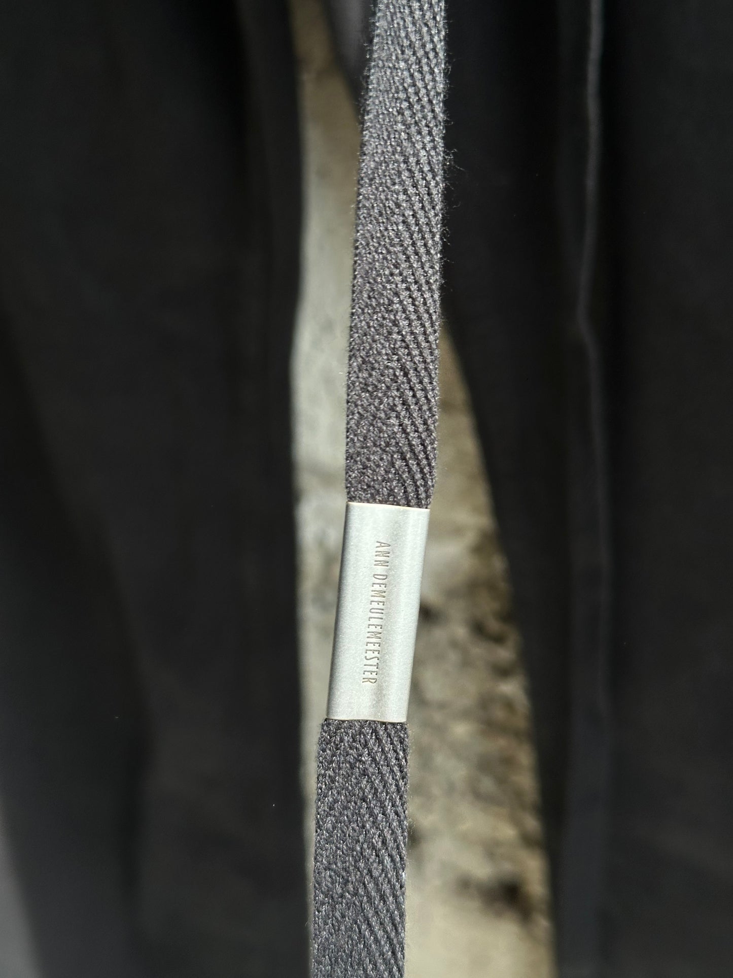 ANN DEMEULEMEESTER BLACK BAGGY PANTS