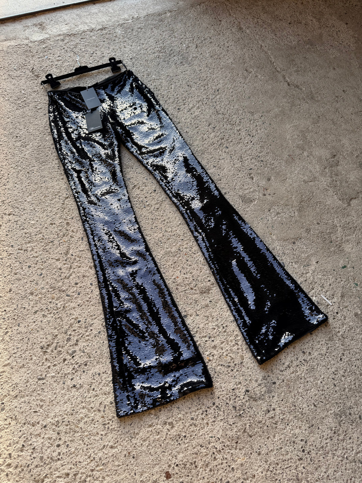 BLUMARINE DISCO FLARED TROUSERS