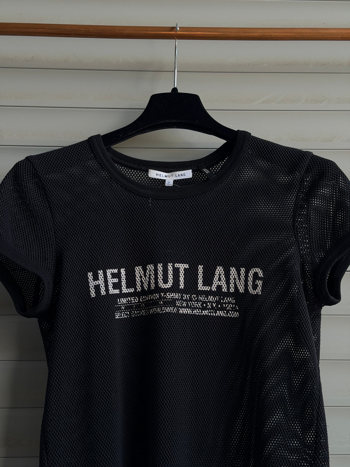 HELMUT LANG TRANSPARENT T-SHIRT