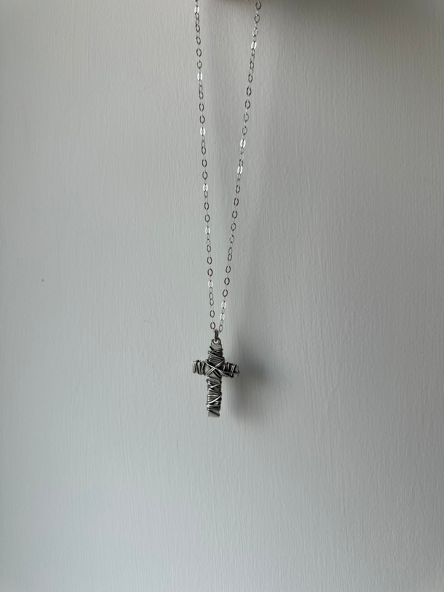HAILV SILVER UNIQUE CROSS NECKLACE