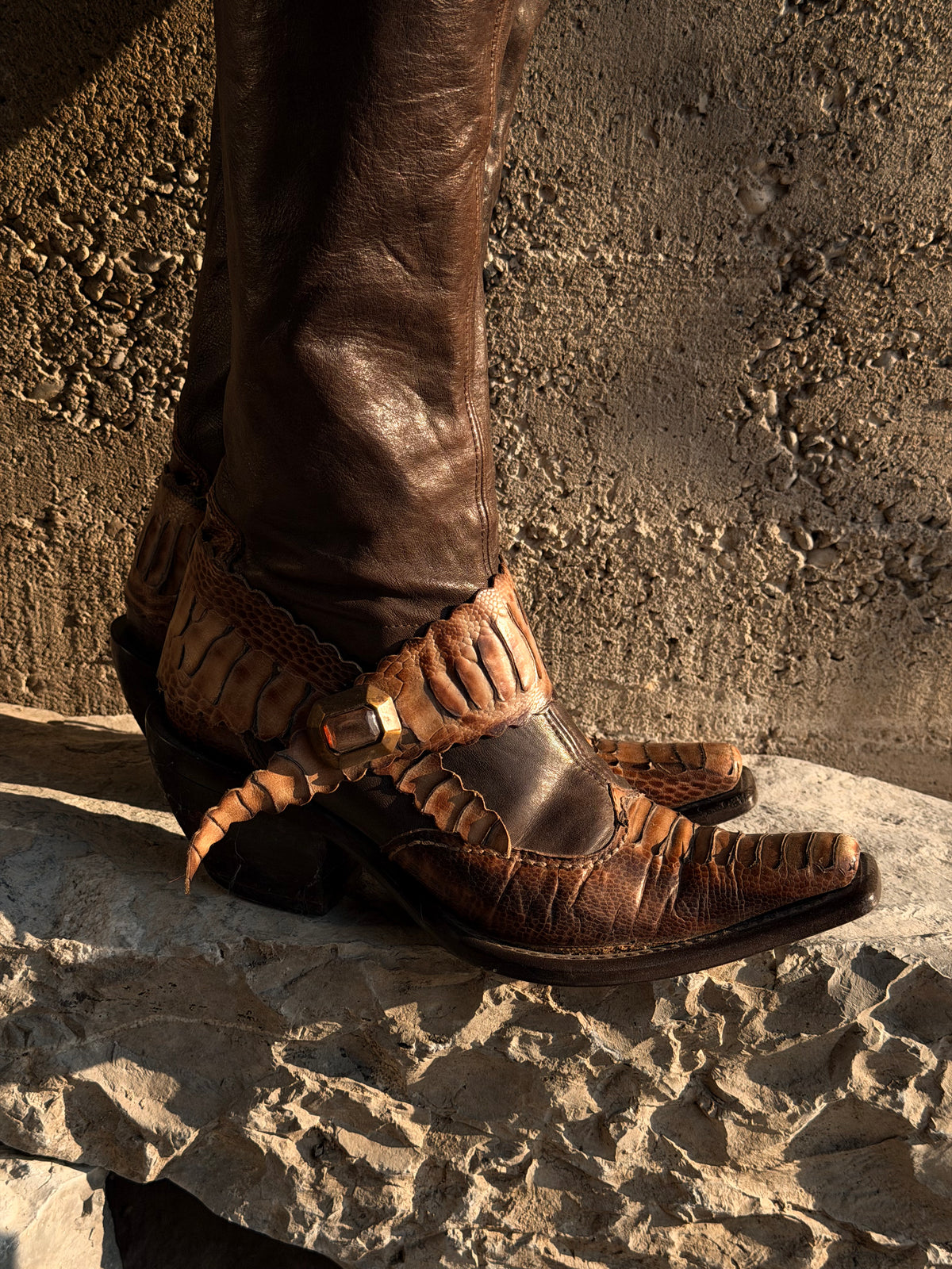 SNAKESKIN TEXAN BOOTS