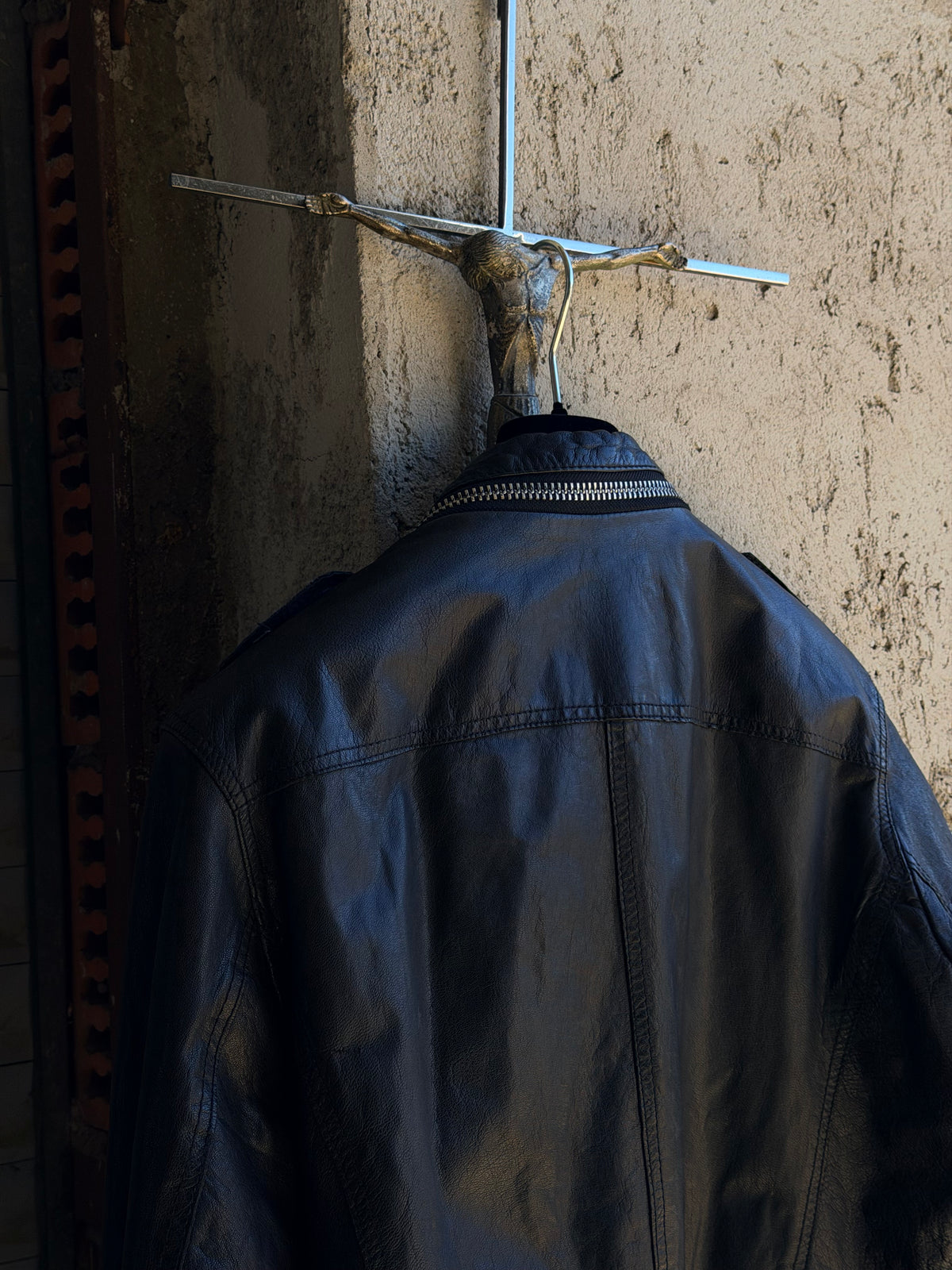ALL SAINTS WASHED LEATHER SHIRT