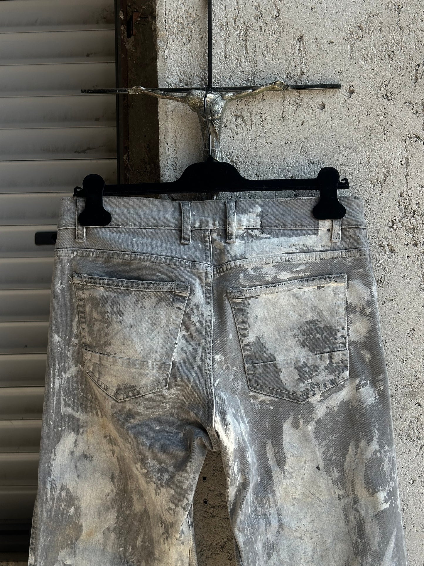 MUD WAXED FLARED DENIM