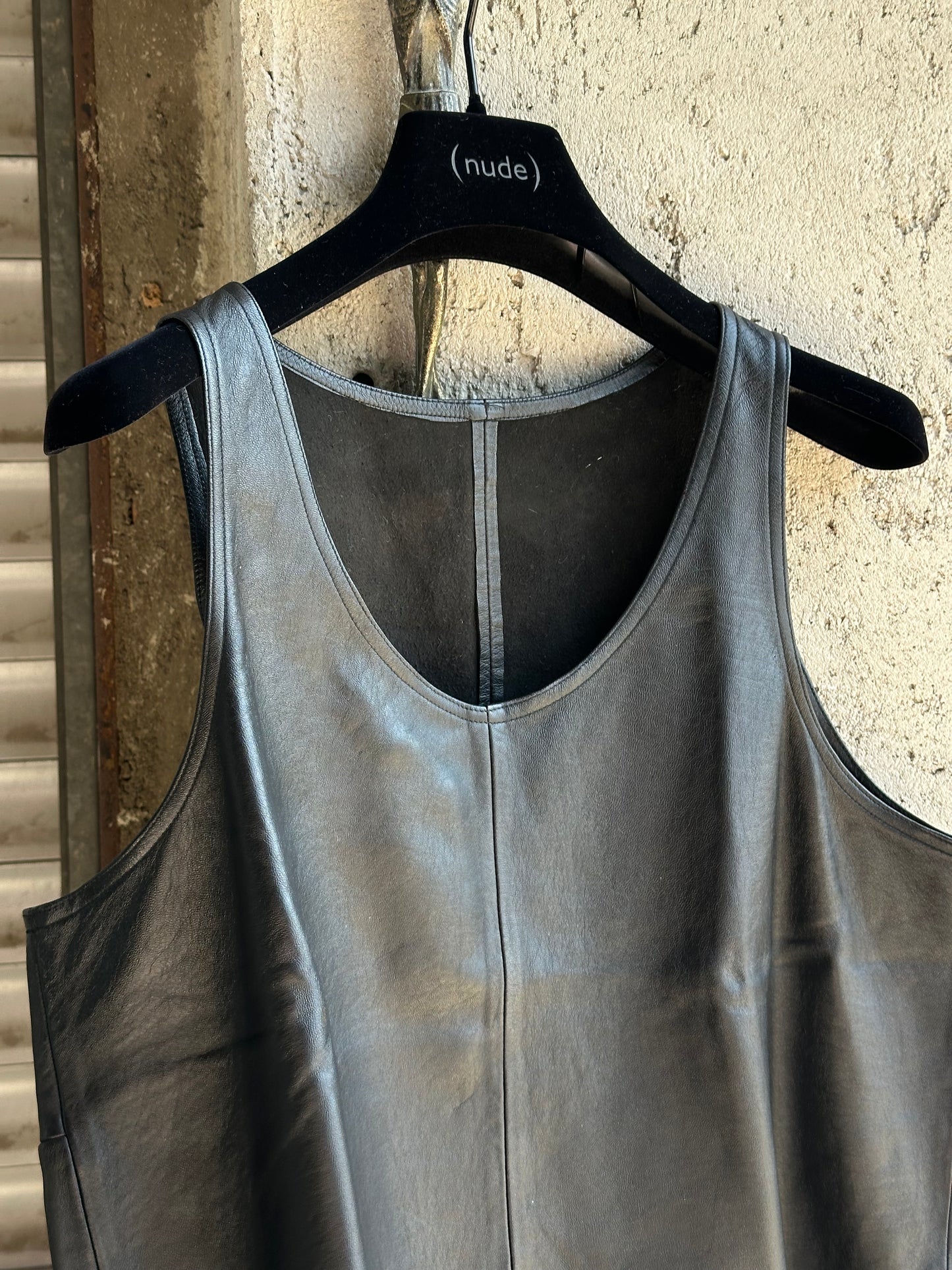 LEATHER TANK TOP