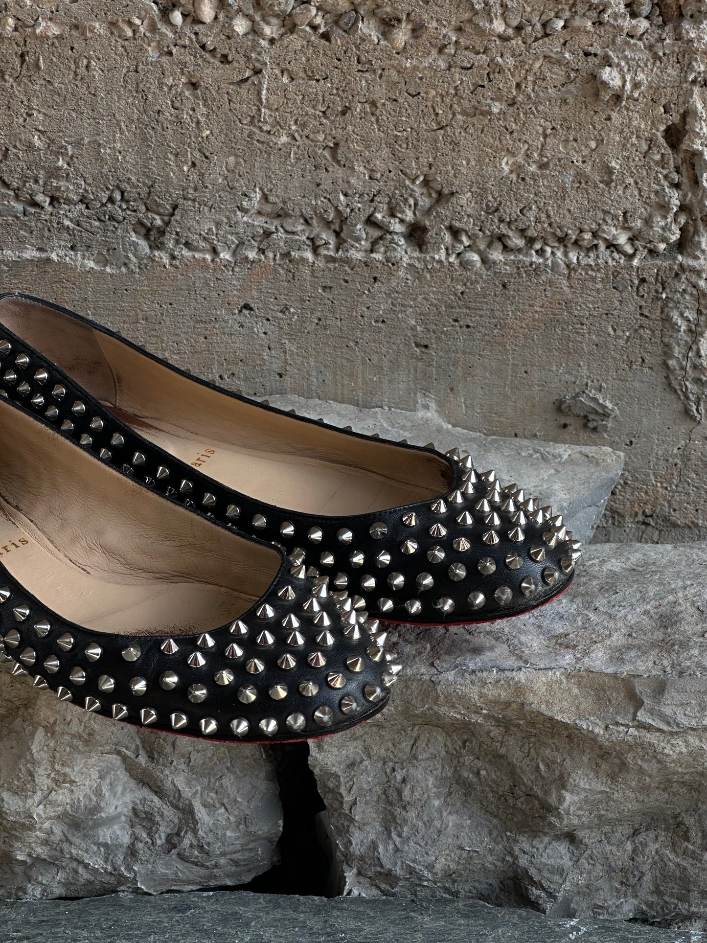 CHRISTIAN LOUBOUTIN STUDDED BALLETS