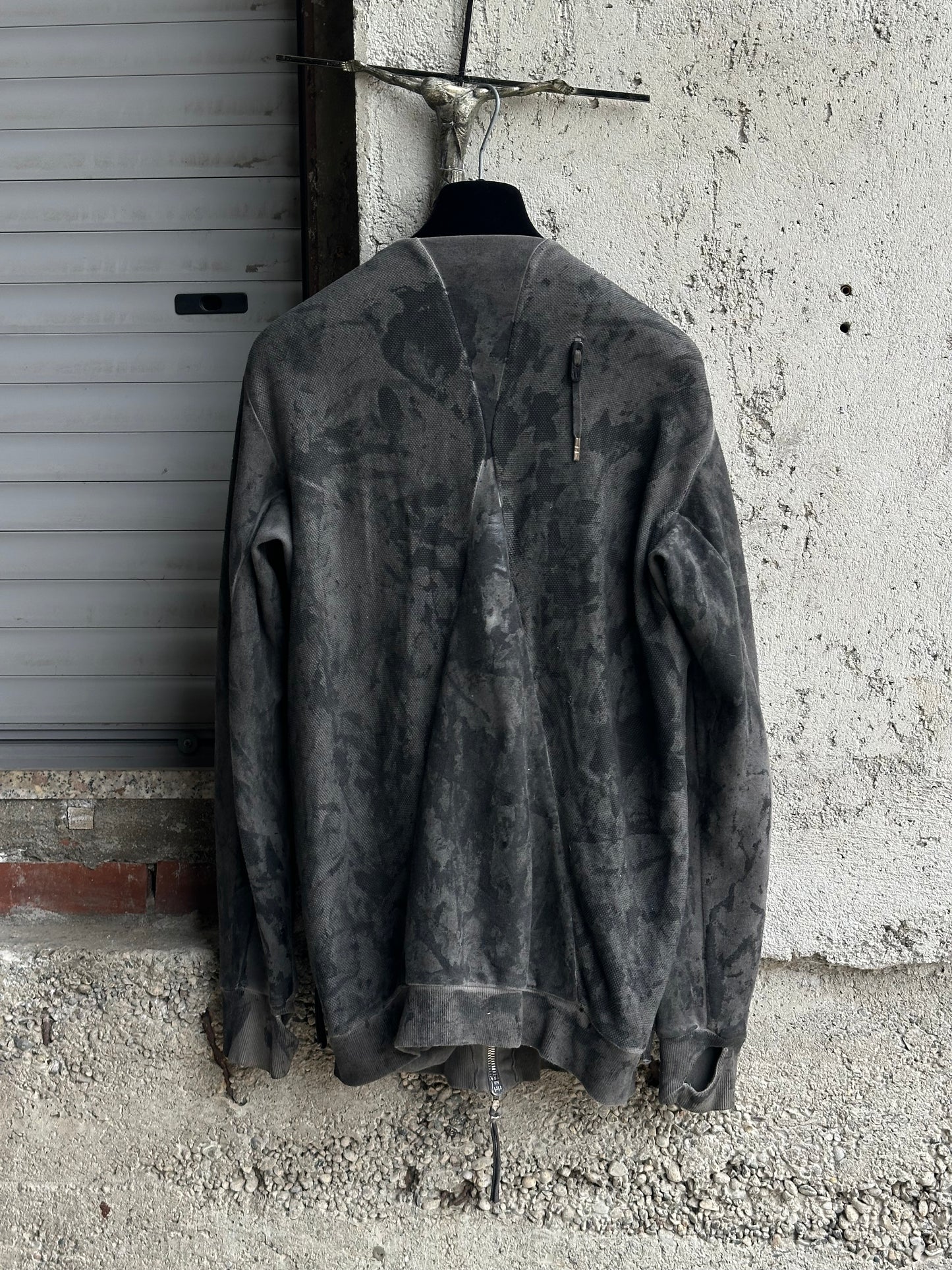 BORIS BIDJAN SABERI CAMO ASYMMETRIC JACKET